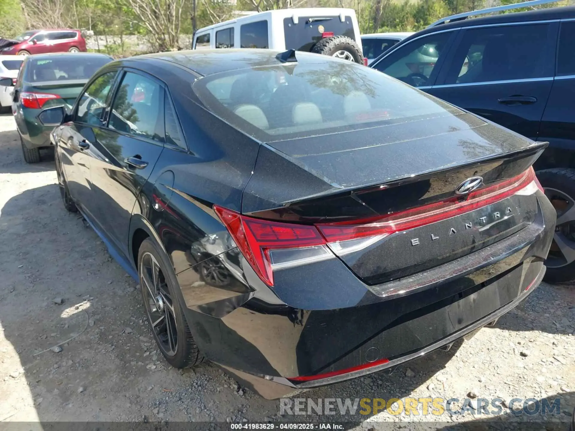 3 fotografías del automóvil dañado KMHLR4AF9PU517535 HYUNDAI ELANTRA 2023