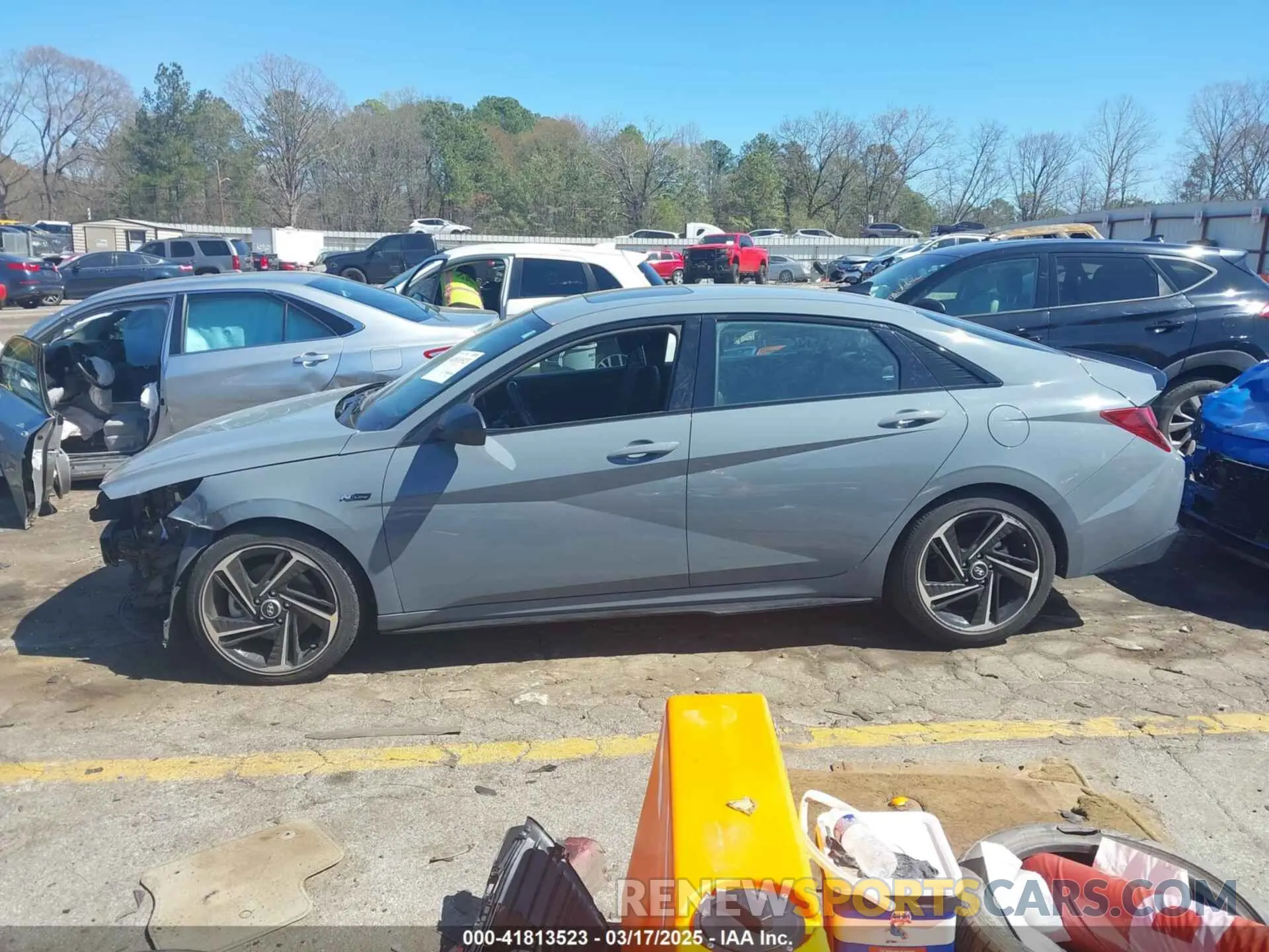 14 fotografías del automóvil dañado KMHLR4AFXPU375874 HYUNDAI ELANTRA 2023