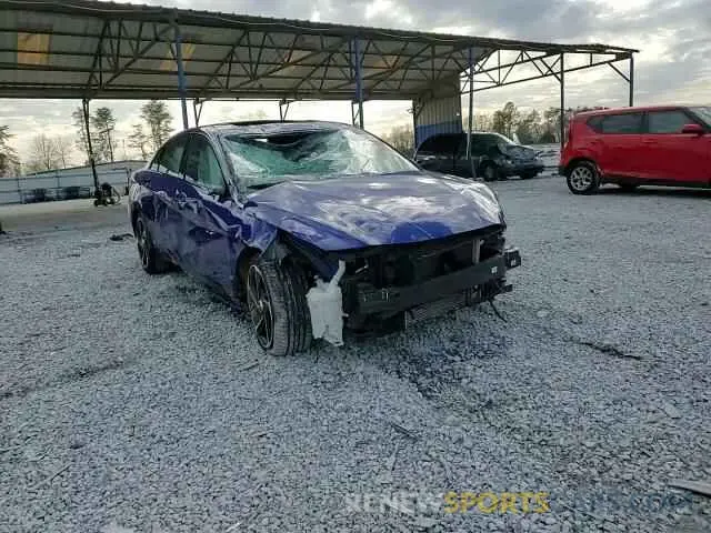 10 fotografías del automóvil dañado KMHLR4AFXPU491124 HYUNDAI ELANTRA 2023