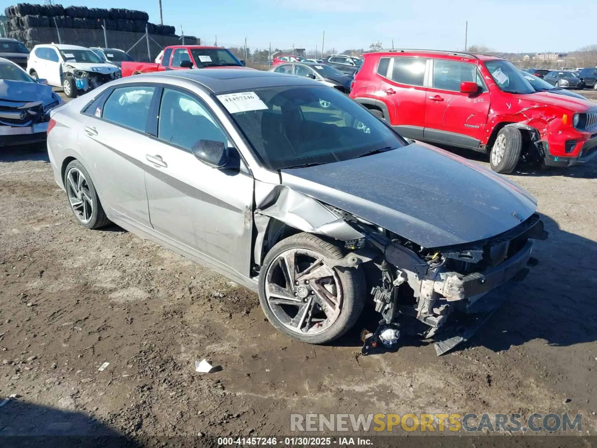 1 fotografías del automóvil dañado KMHLR4AFXPU526812 HYUNDAI ELANTRA 2023