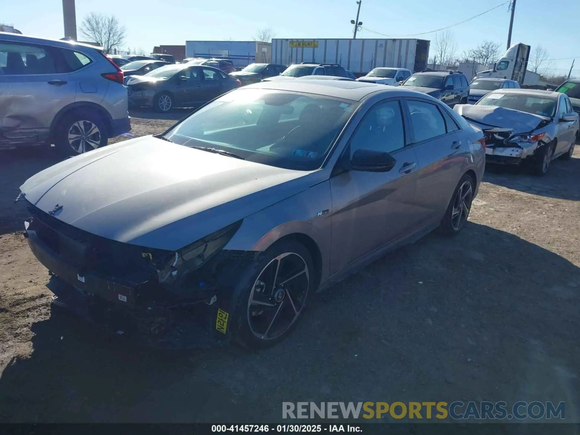 2 fotografías del automóvil dañado KMHLR4AFXPU526812 HYUNDAI ELANTRA 2023
