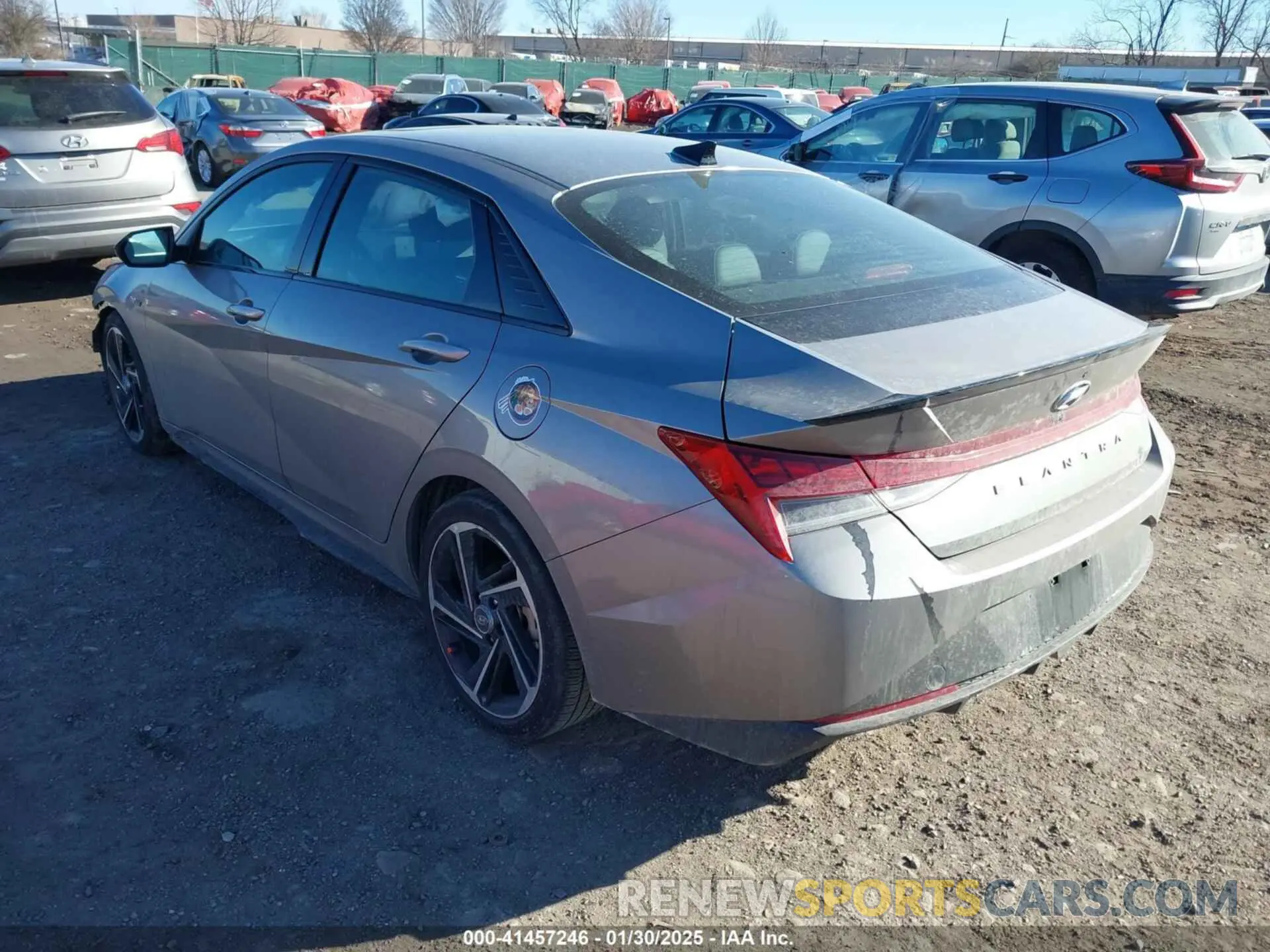 3 fotografías del automóvil dañado KMHLR4AFXPU526812 HYUNDAI ELANTRA 2023