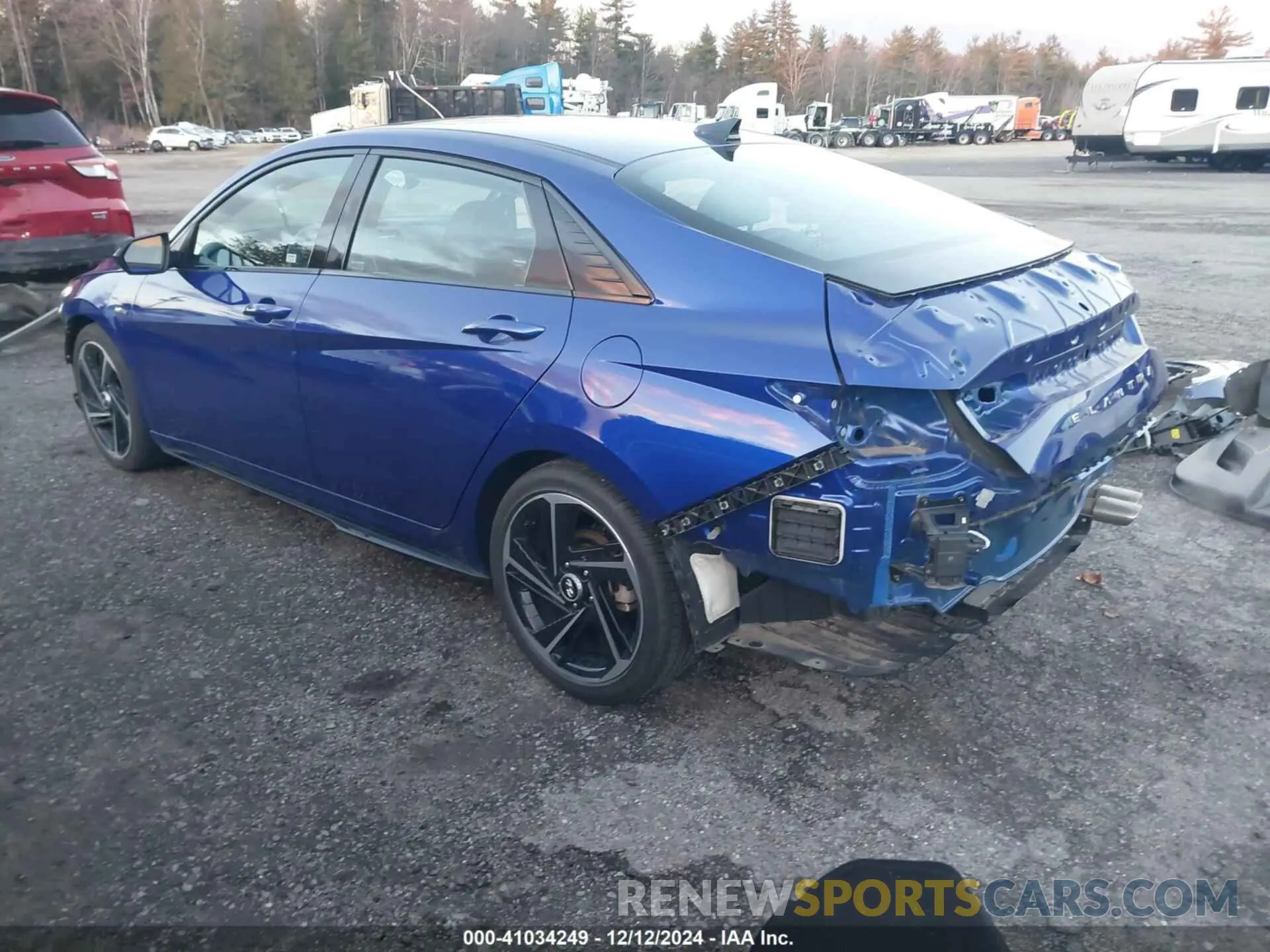 3 fotografías del automóvil dañado KMHLR4AFXPU577713 HYUNDAI ELANTRA 2023