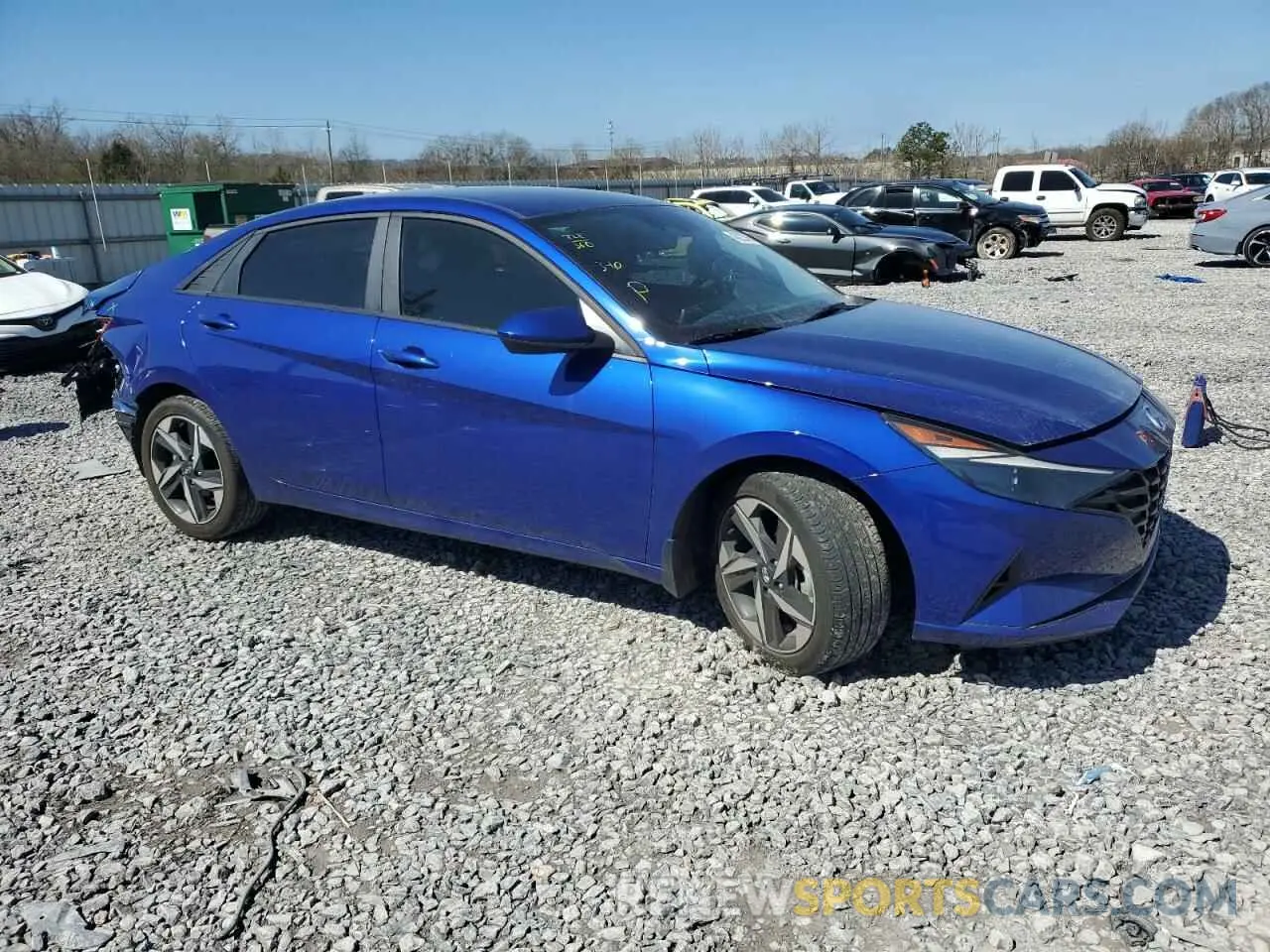 4 fotografías del automóvil dañado KMHLS4AG0PU430619 HYUNDAI ELANTRA 2023