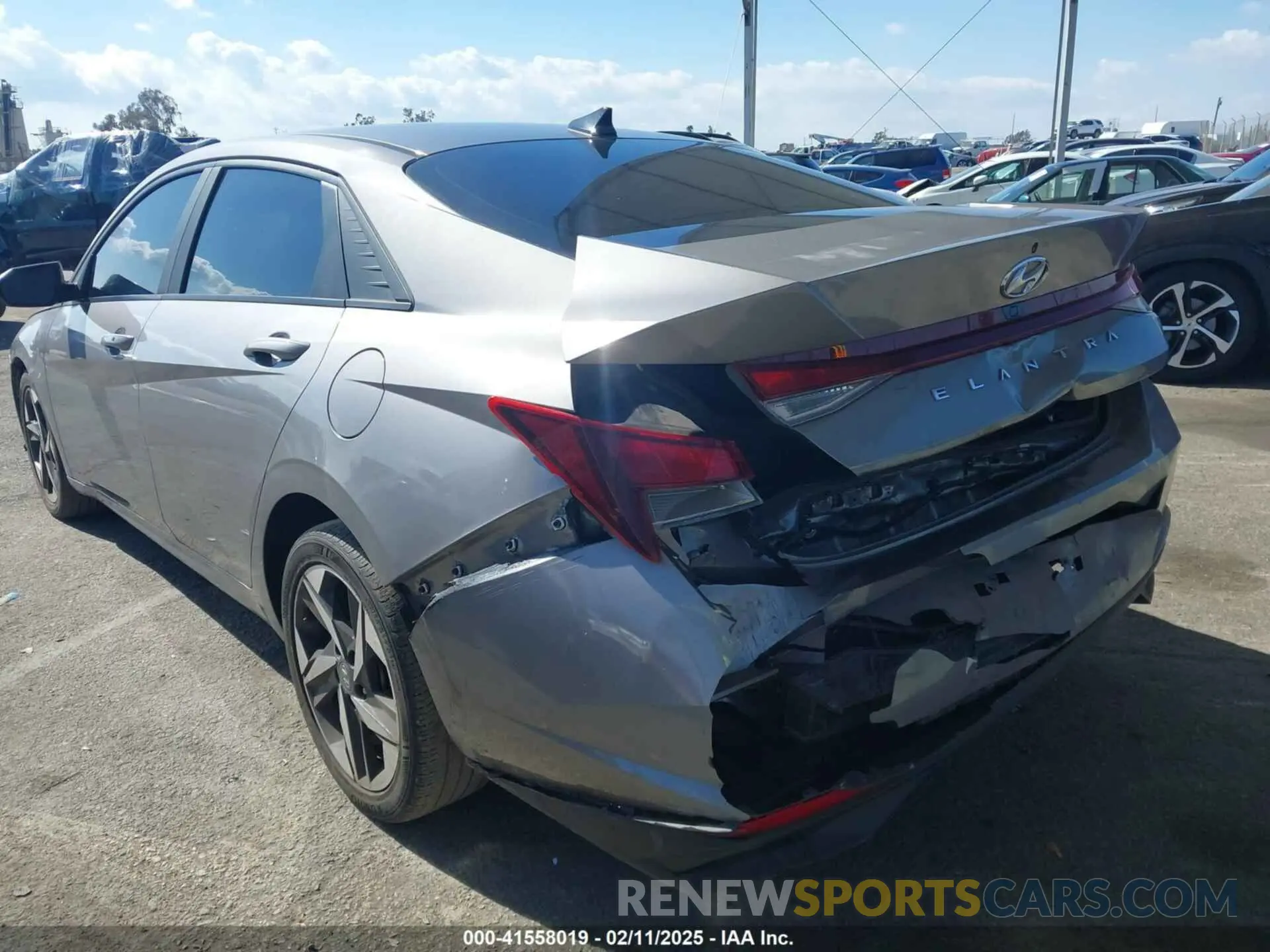 3 fotografías del automóvil dañado KMHLS4AG0PU473115 HYUNDAI ELANTRA 2023