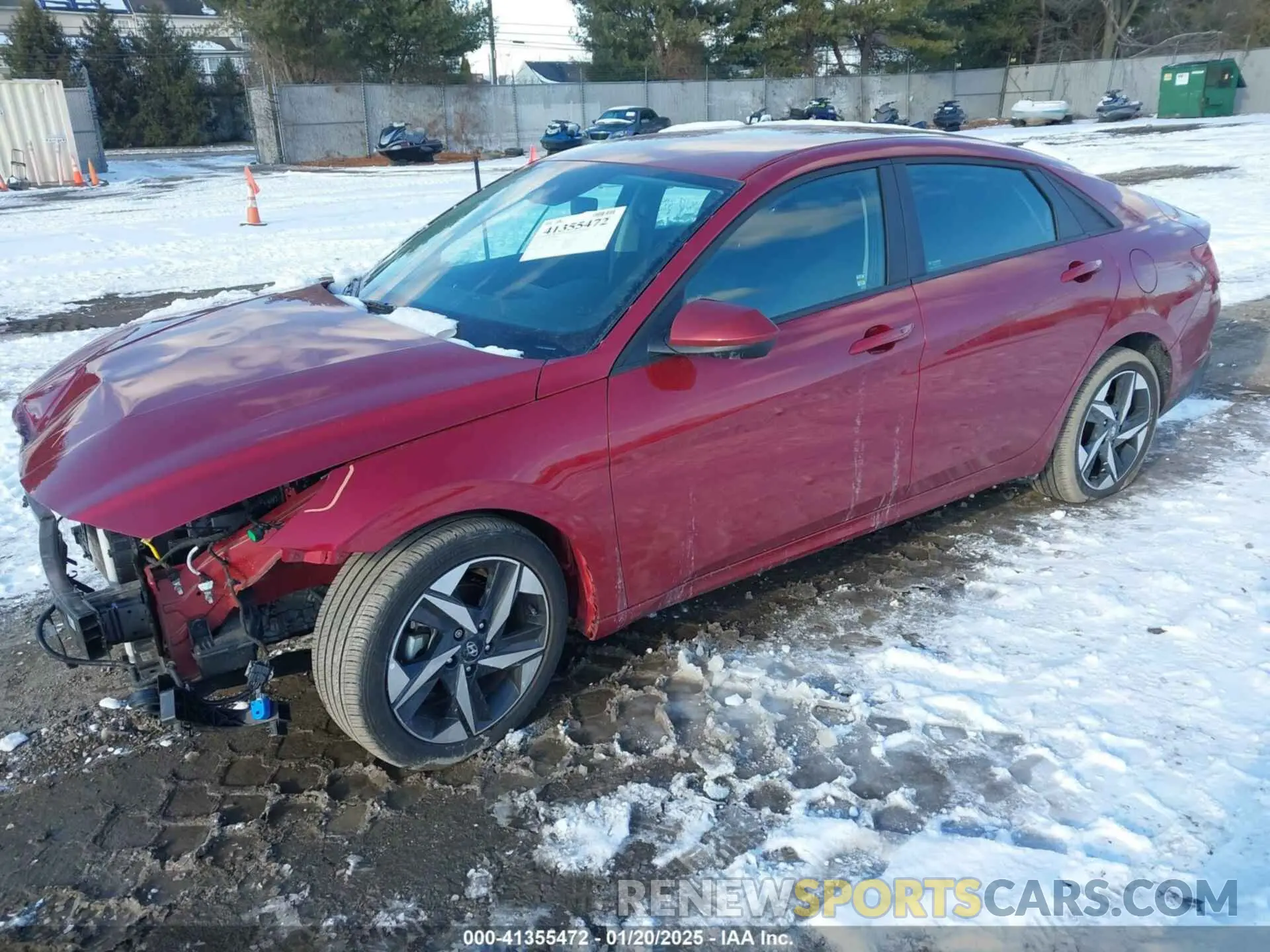 2 fotografías del automóvil dañado KMHLS4AG0PU617357 HYUNDAI ELANTRA 2023