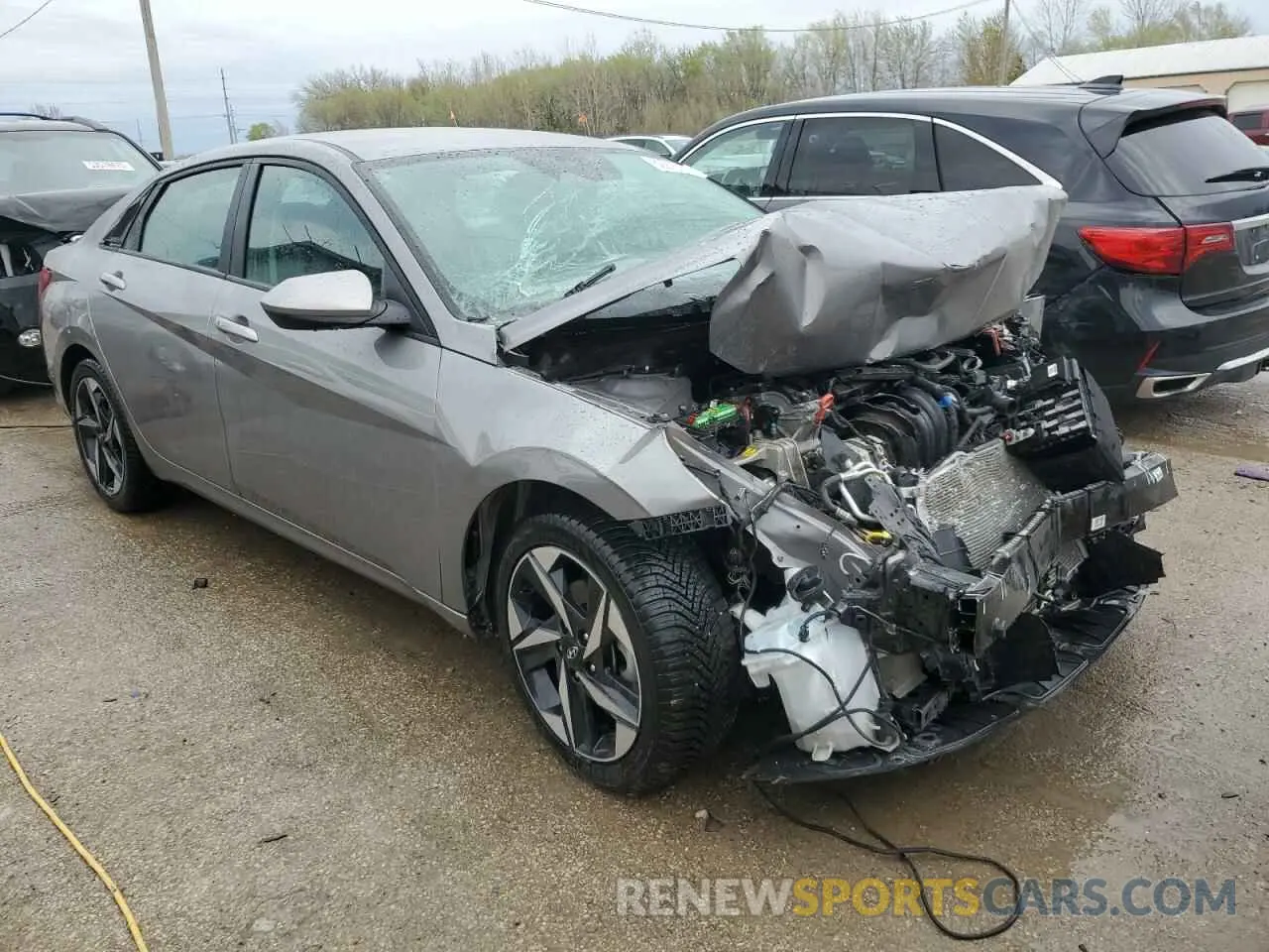 4 fotografías del automóvil dañado KMHLS4AG1PU417720 HYUNDAI ELANTRA 2023