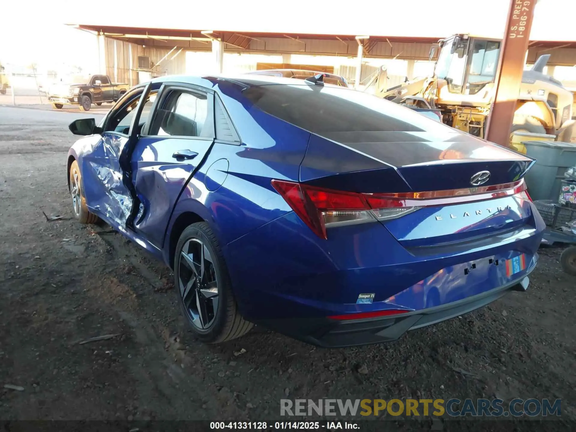 3 fotografías del automóvil dañado KMHLS4AG1PU448501 HYUNDAI ELANTRA 2023