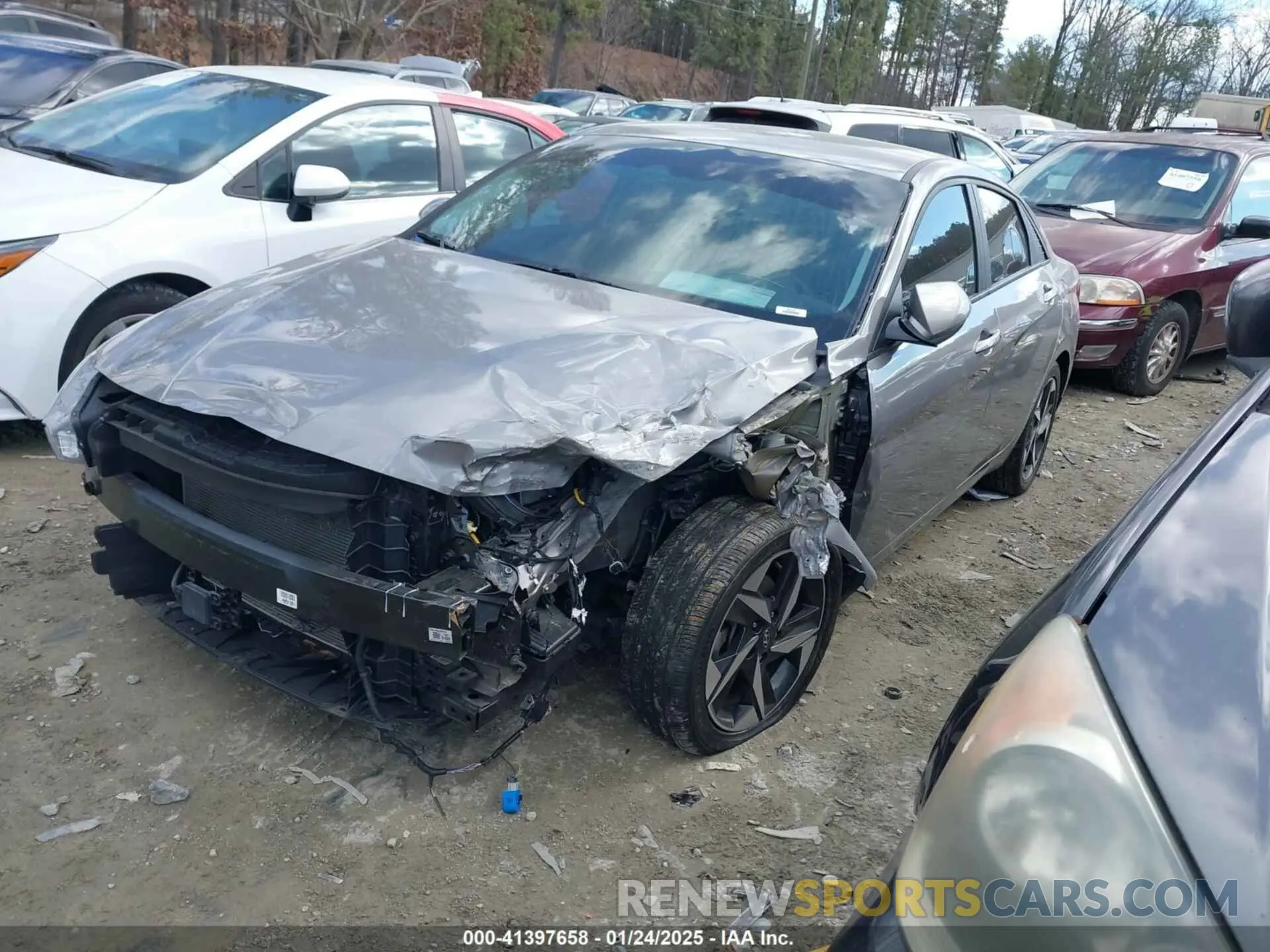 2 fotografías del automóvil dañado KMHLS4AG1PU568606 HYUNDAI ELANTRA 2023