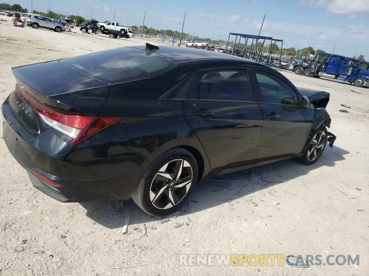 3 fotografías del automóvil dañado KMHLS4AG1PU610806 HYUNDAI ELANTRA 2023