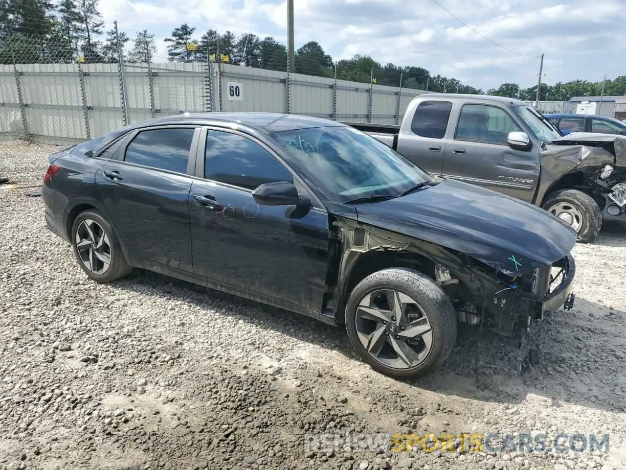 4 fotografías del automóvil dañado KMHLS4AG2PU524937 HYUNDAI ELANTRA 2023