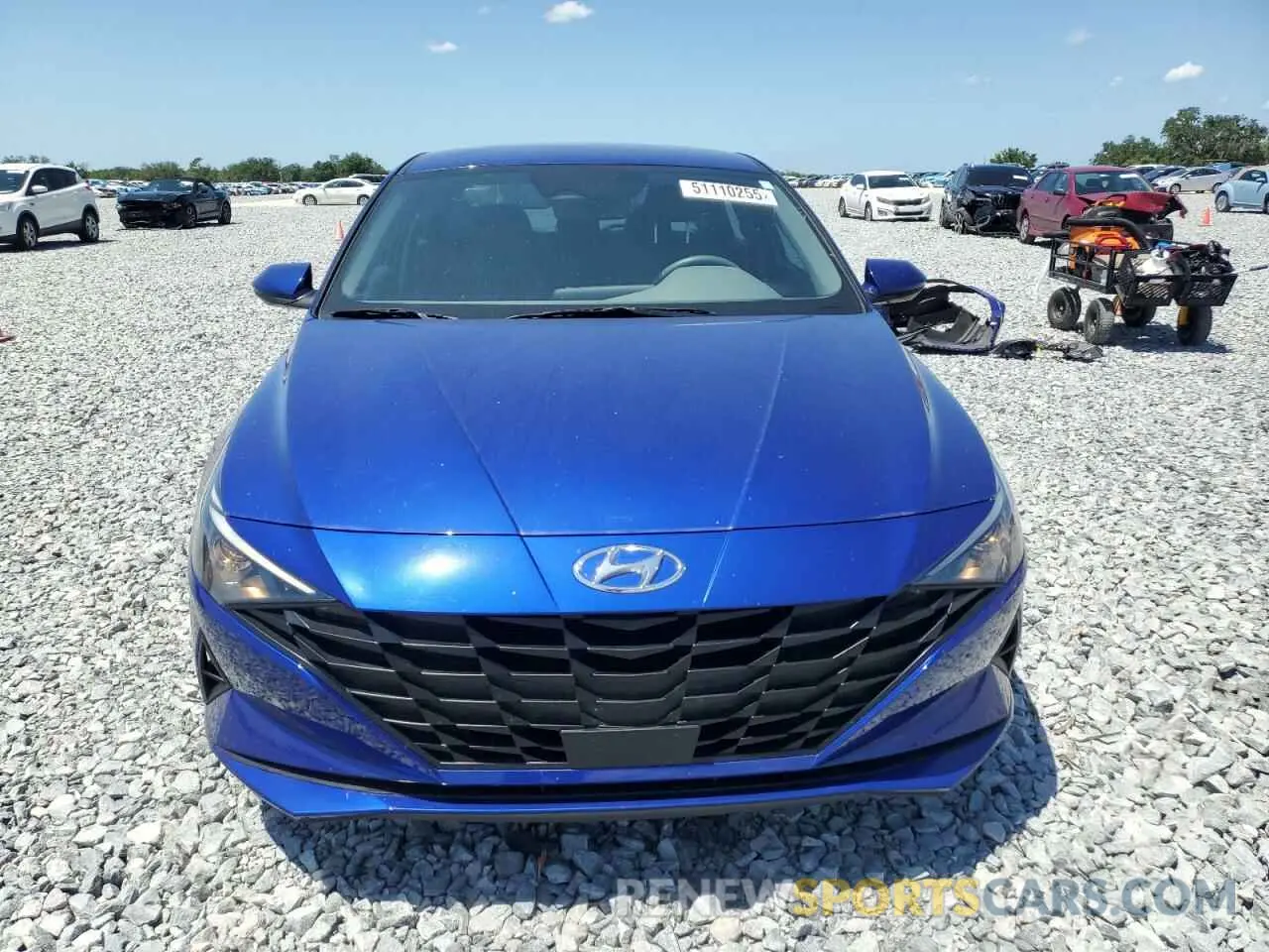 5 fotografías del automóvil dañado KMHLS4AG2PU602567 HYUNDAI ELANTRA 2023