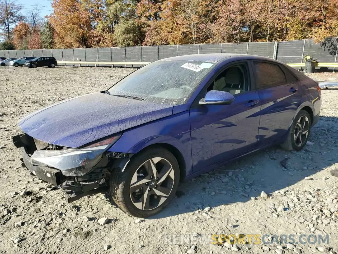 1 fotografías del automóvil dañado KMHLS4AG3PU412955 HYUNDAI ELANTRA 2023