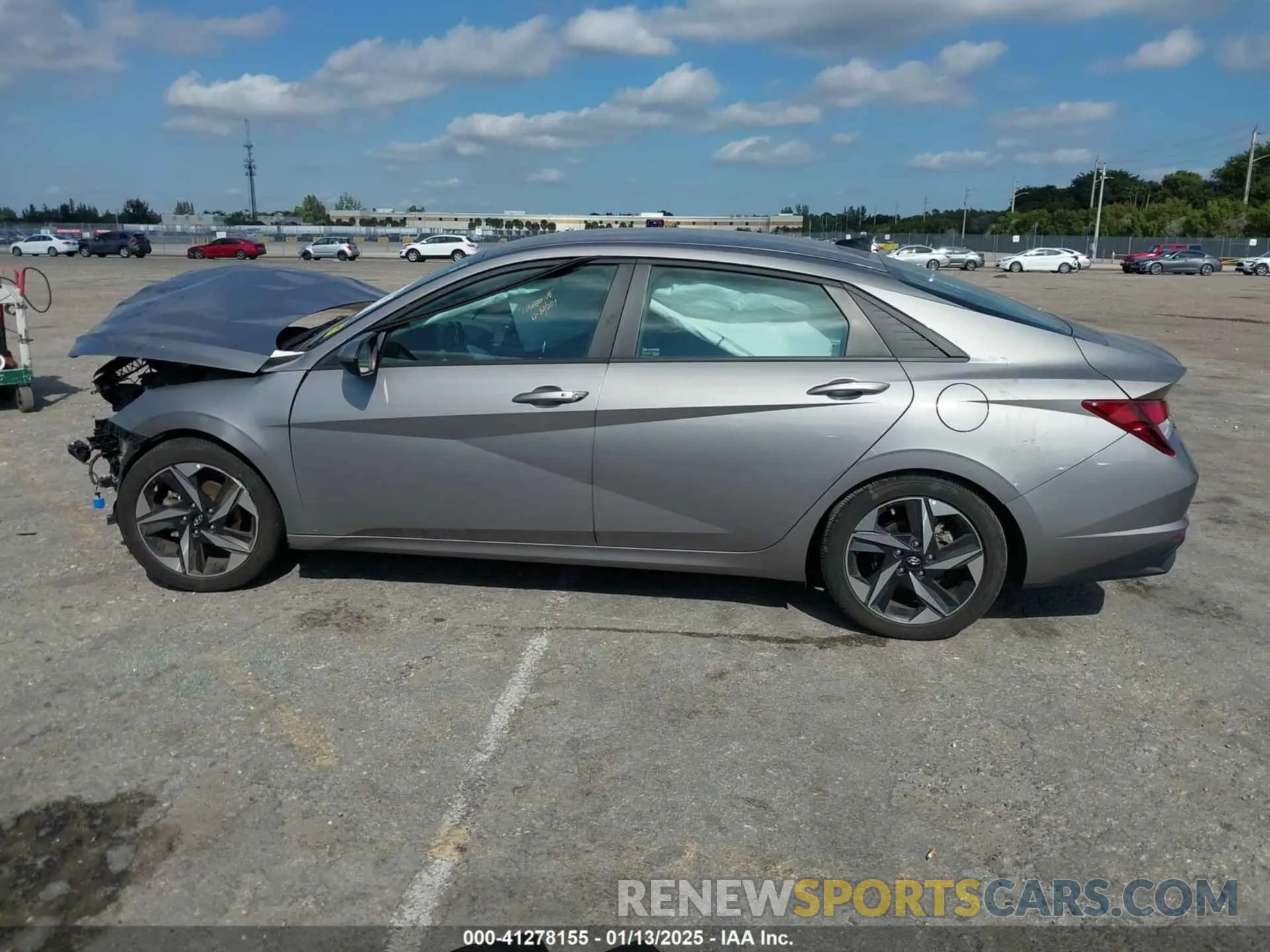 14 fotografías del automóvil dañado KMHLS4AG3PU421669 HYUNDAI ELANTRA 2023
