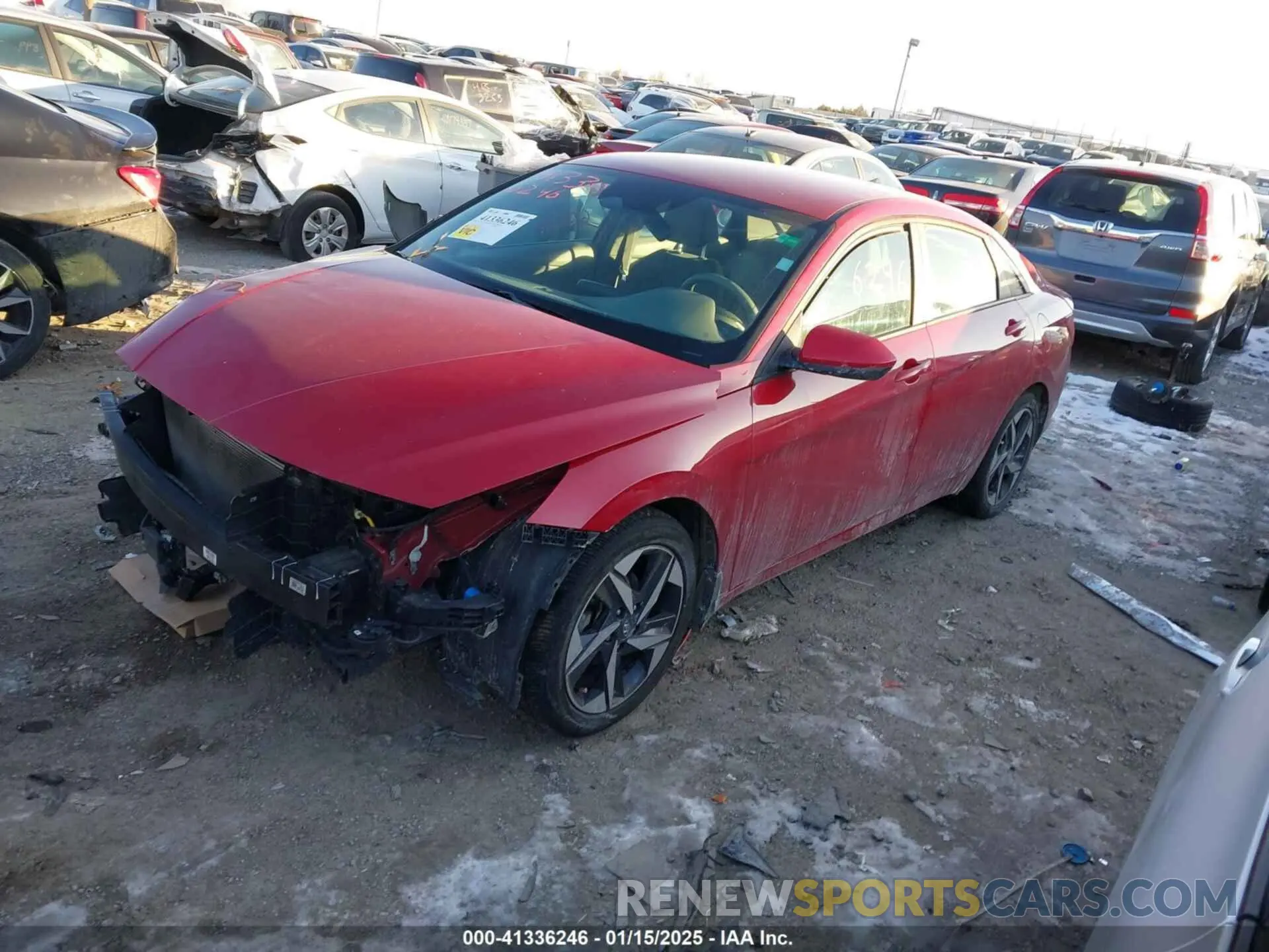 2 fotografías del automóvil dañado KMHLS4AG3PU450699 HYUNDAI ELANTRA 2023