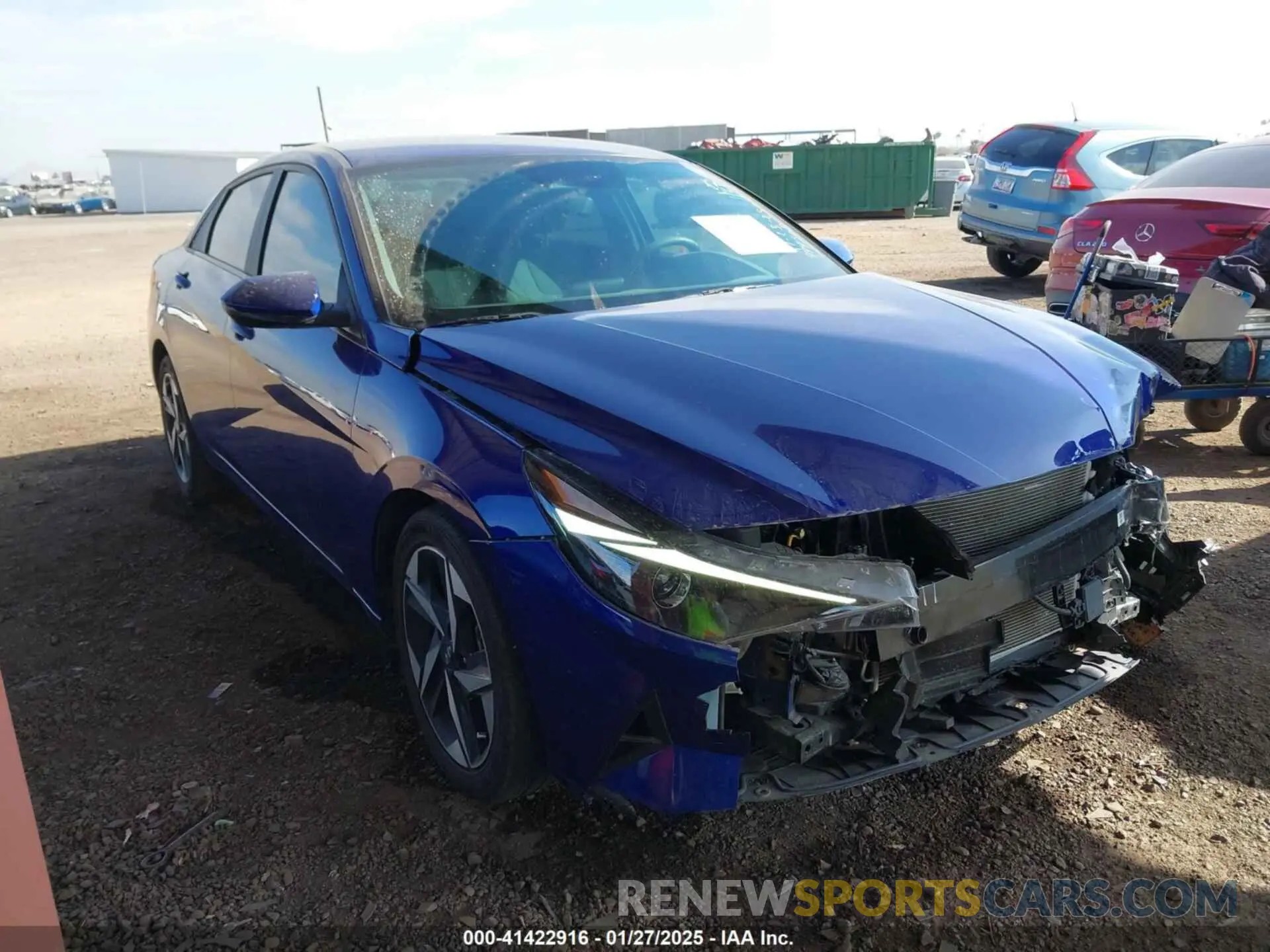 1 fotografías del automóvil dañado KMHLS4AG3PU494508 HYUNDAI ELANTRA 2023
