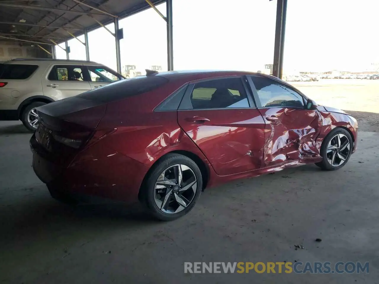 3 fotografías del automóvil dañado KMHLS4AG3PU591143 HYUNDAI ELANTRA 2023