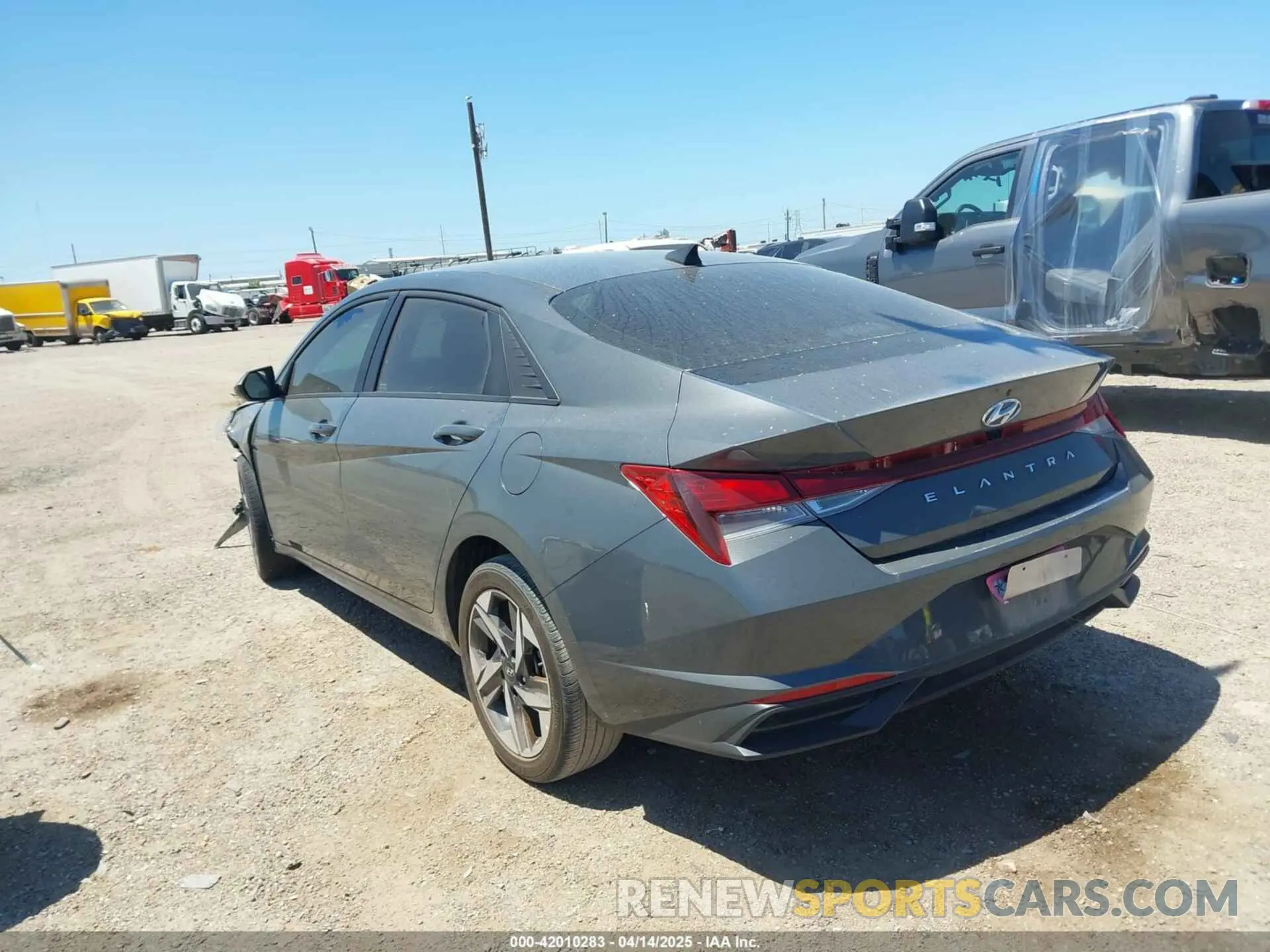 3 fotografías del automóvil dañado KMHLS4AG3PU594883 HYUNDAI ELANTRA 2023