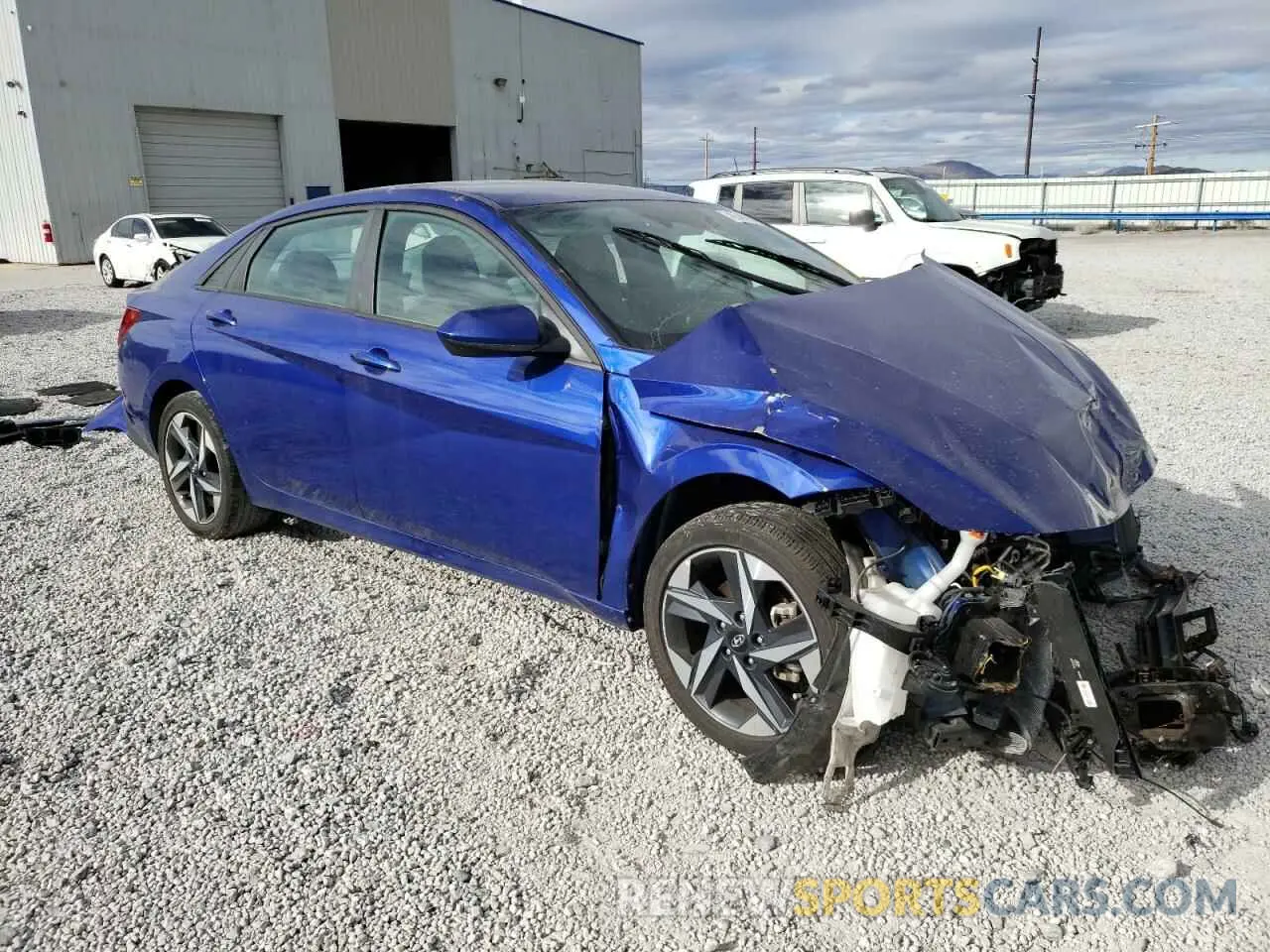 4 fotografías del automóvil dañado KMHLS4AG3PU617160 HYUNDAI ELANTRA 2023