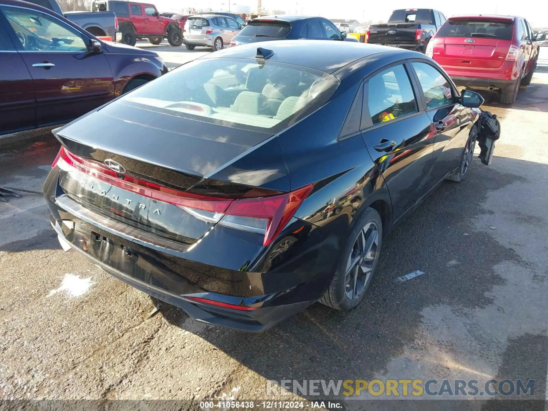 4 fotografías del automóvil dañado KMHLS4AG4PU606765 HYUNDAI ELANTRA 2023