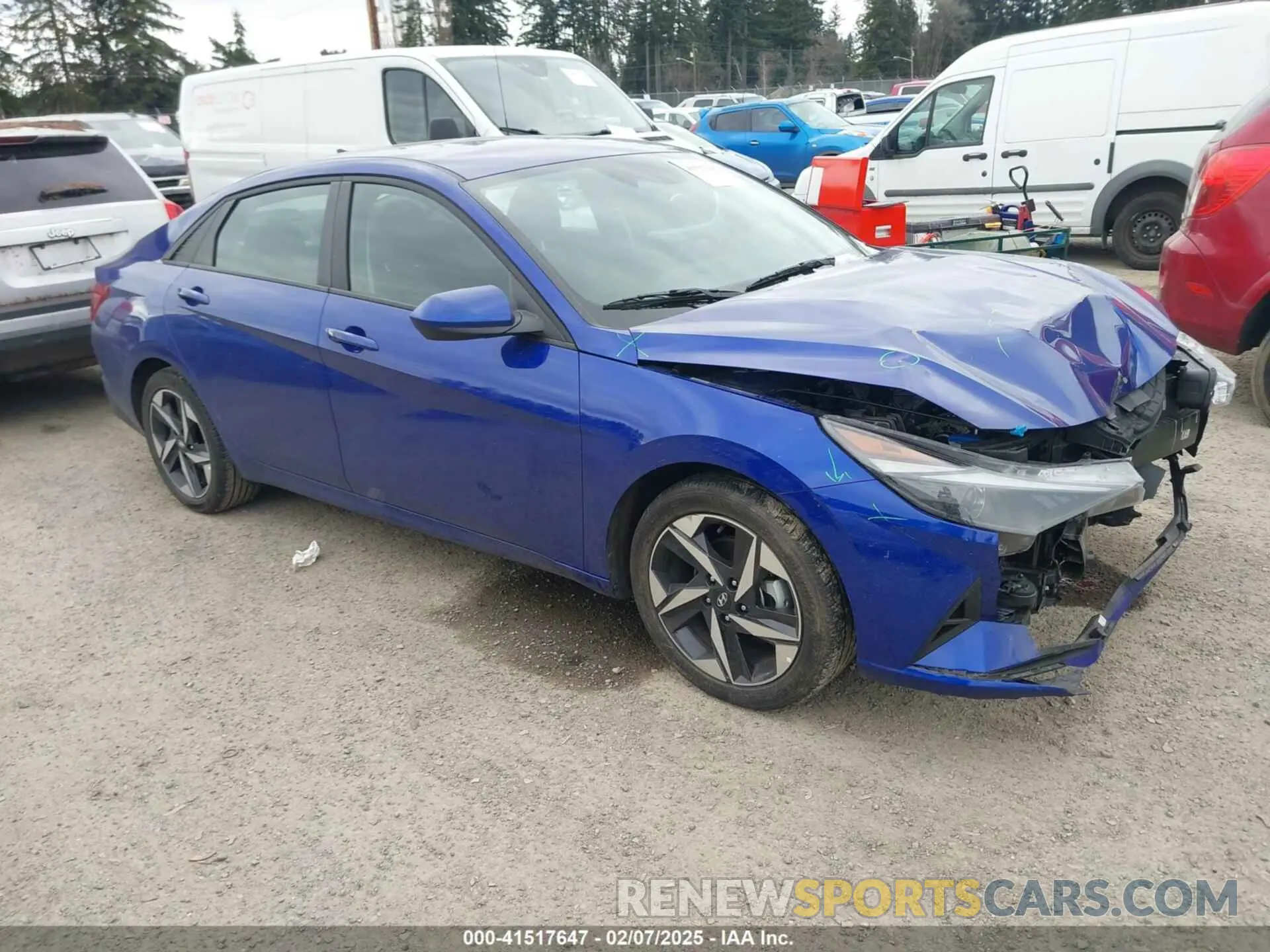 1 fotografías del automóvil dañado KMHLS4AG4PU617927 HYUNDAI ELANTRA 2023
