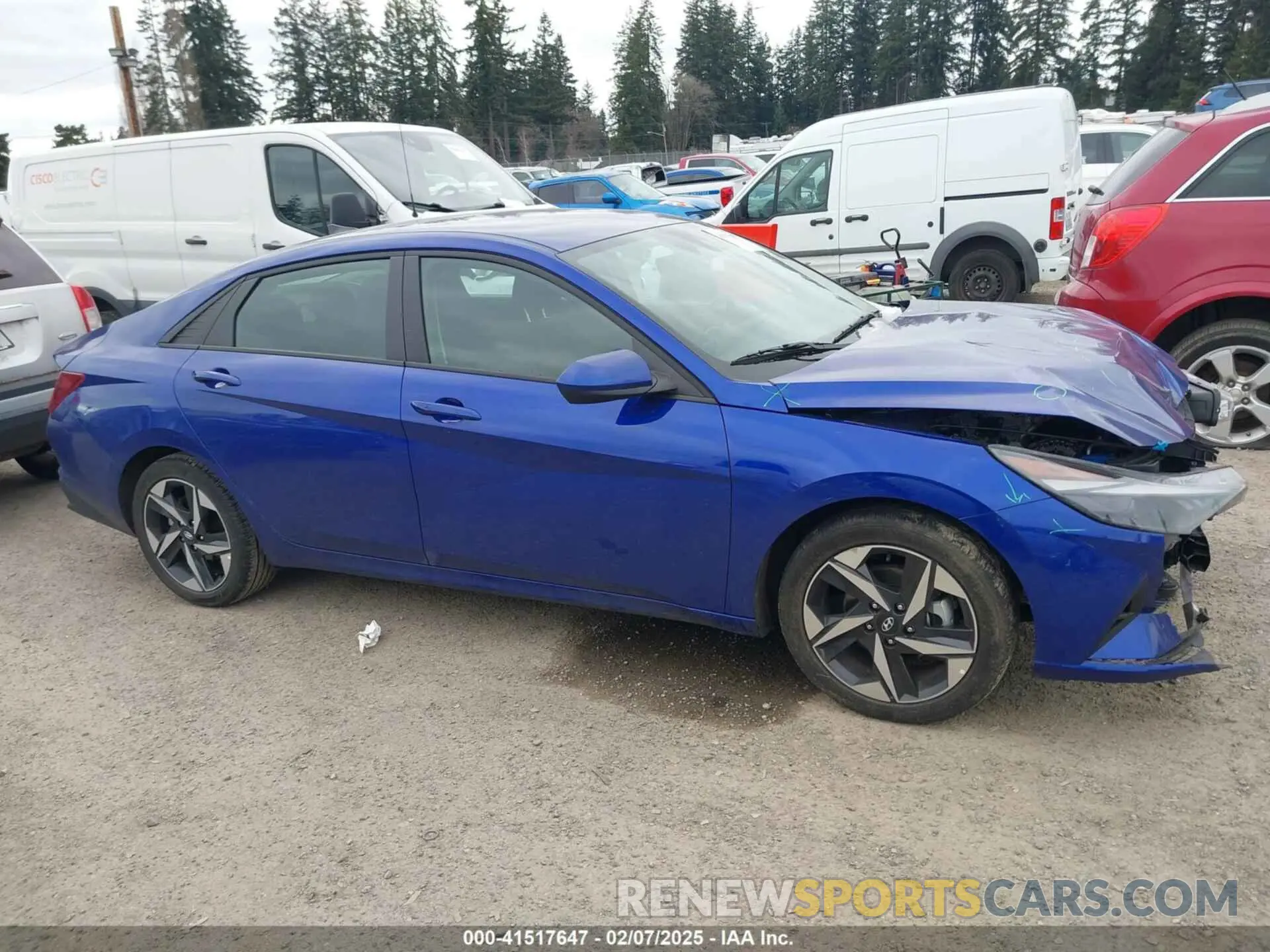 12 fotografías del automóvil dañado KMHLS4AG4PU617927 HYUNDAI ELANTRA 2023