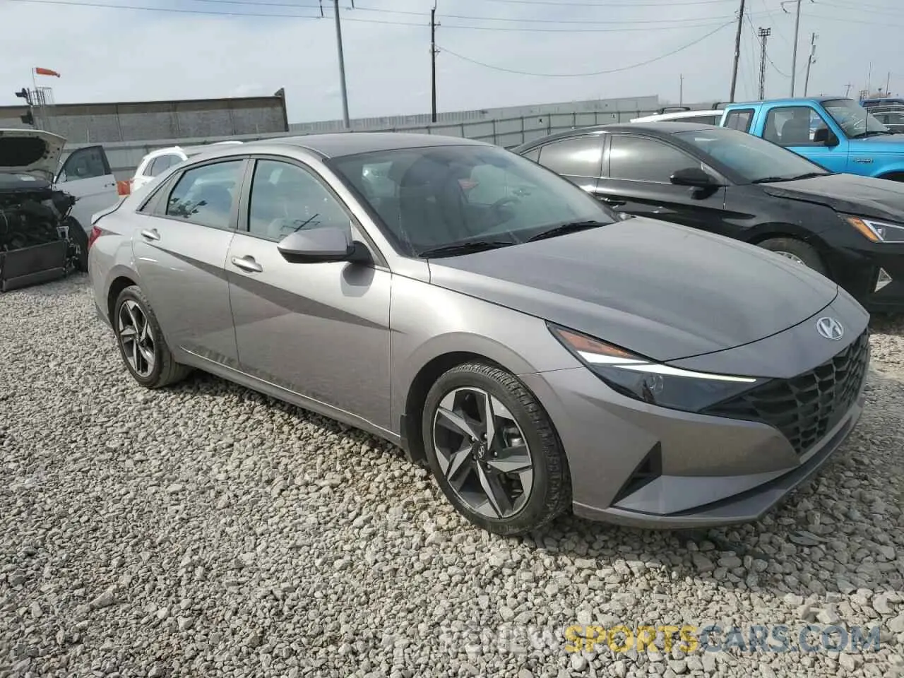 4 fotografías del automóvil dañado KMHLS4AG5PU559651 HYUNDAI ELANTRA 2023