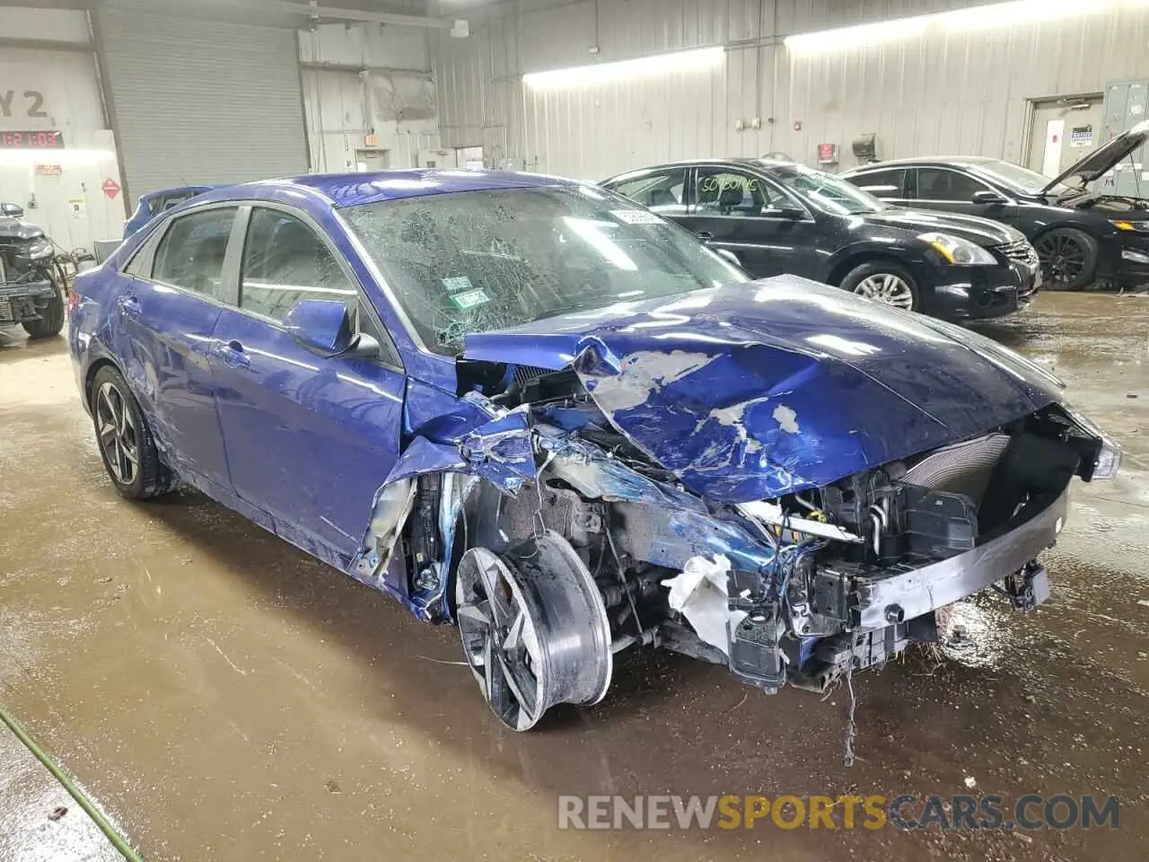 4 fotografías del automóvil dañado KMHLS4AG6PU573607 HYUNDAI ELANTRA 2023