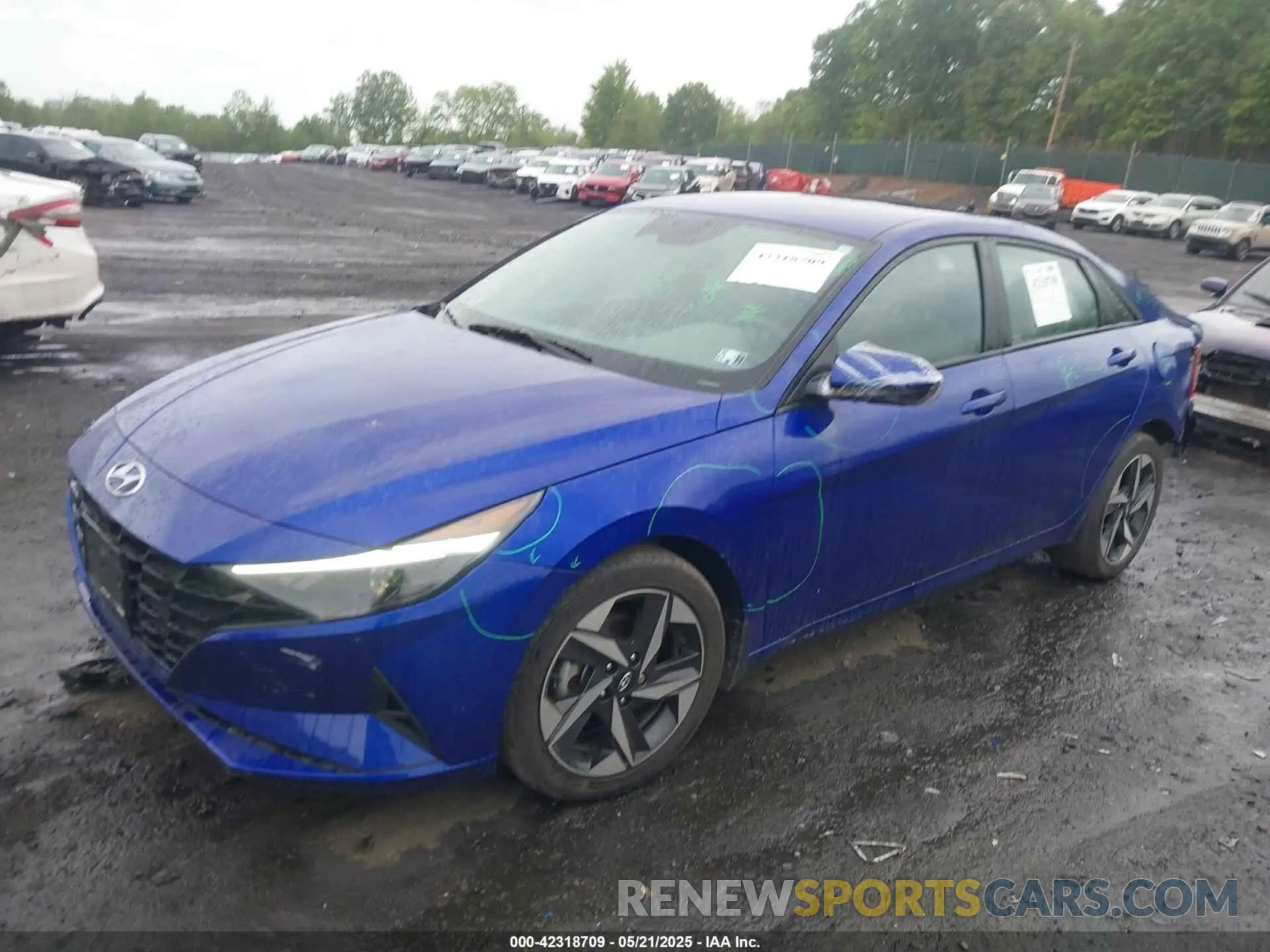 2 fotografías del automóvil dañado KMHLS4AG6PU612325 HYUNDAI ELANTRA 2023