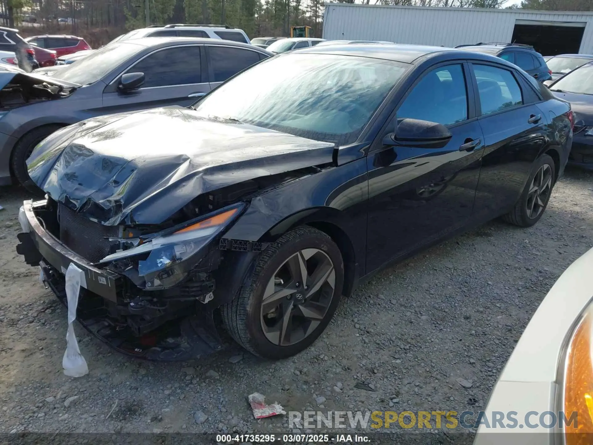 2 fotografías del automóvil dañado KMHLS4AG7PU408729 HYUNDAI ELANTRA 2023