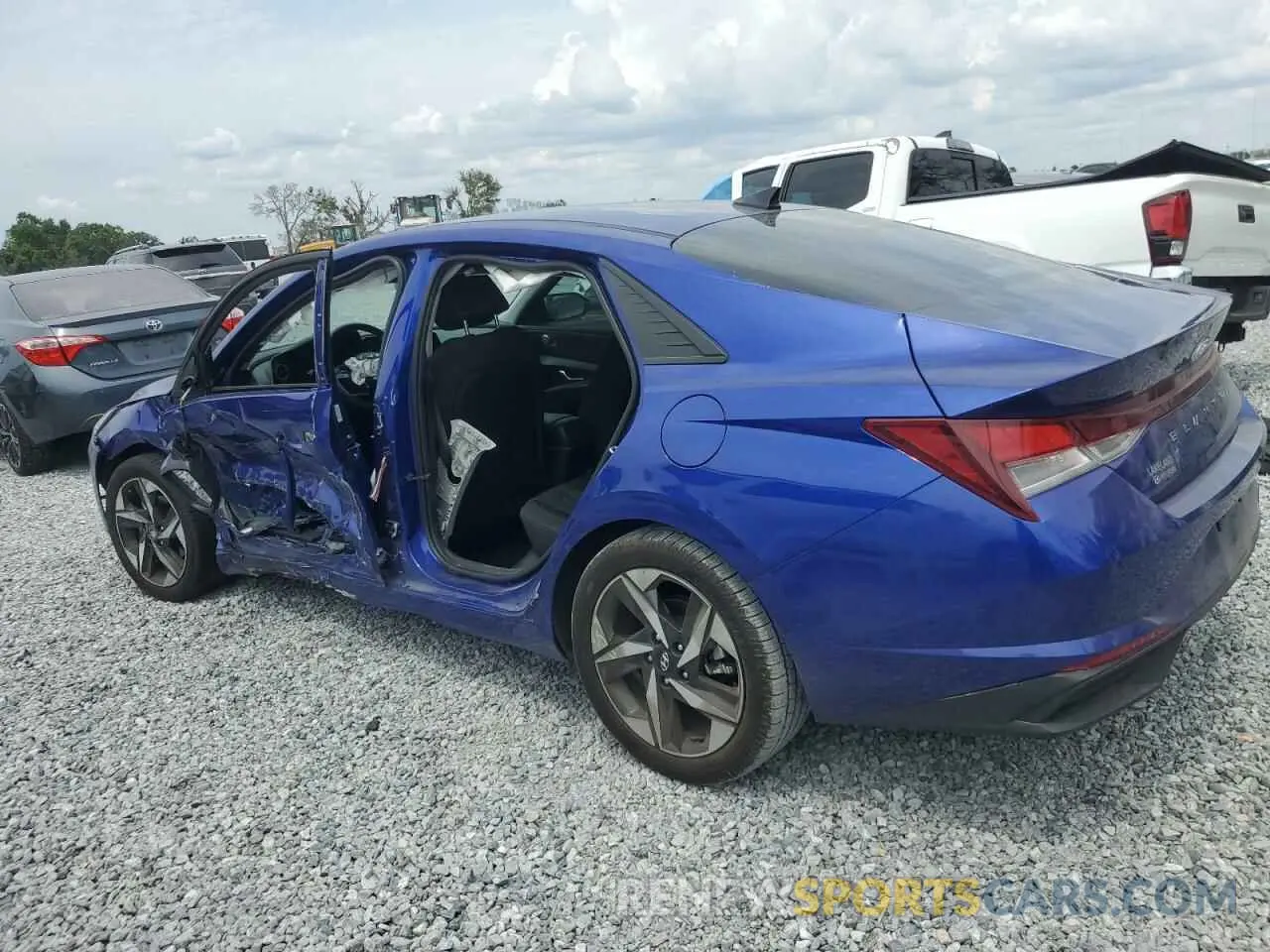 2 fotografías del automóvil dañado KMHLS4AG7PU551034 HYUNDAI ELANTRA 2023