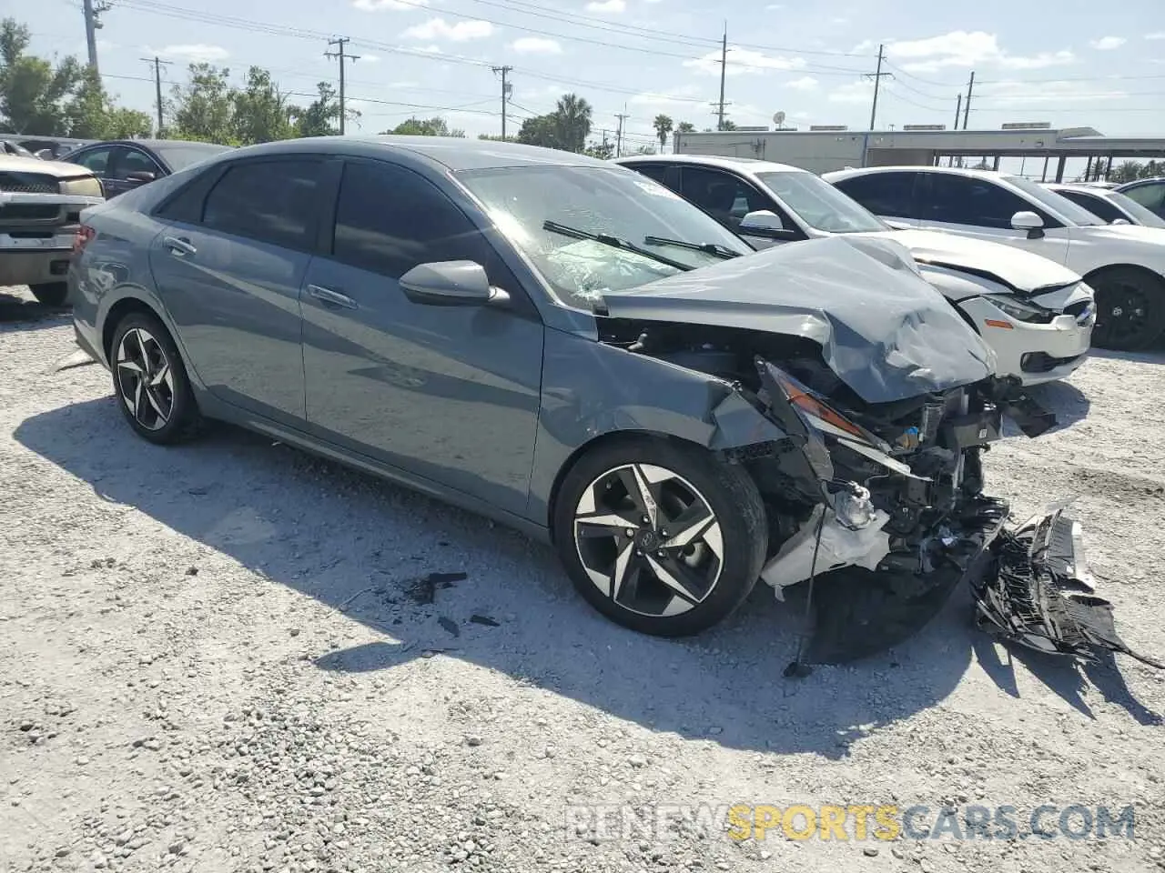 4 fotografías del automóvil dañado KMHLS4AG8PU426303 HYUNDAI ELANTRA 2023