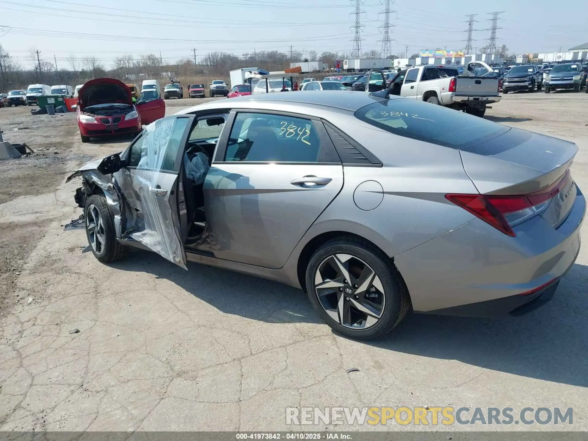 3 fotografías del automóvil dañado KMHLS4AG8PU598217 HYUNDAI ELANTRA 2023
