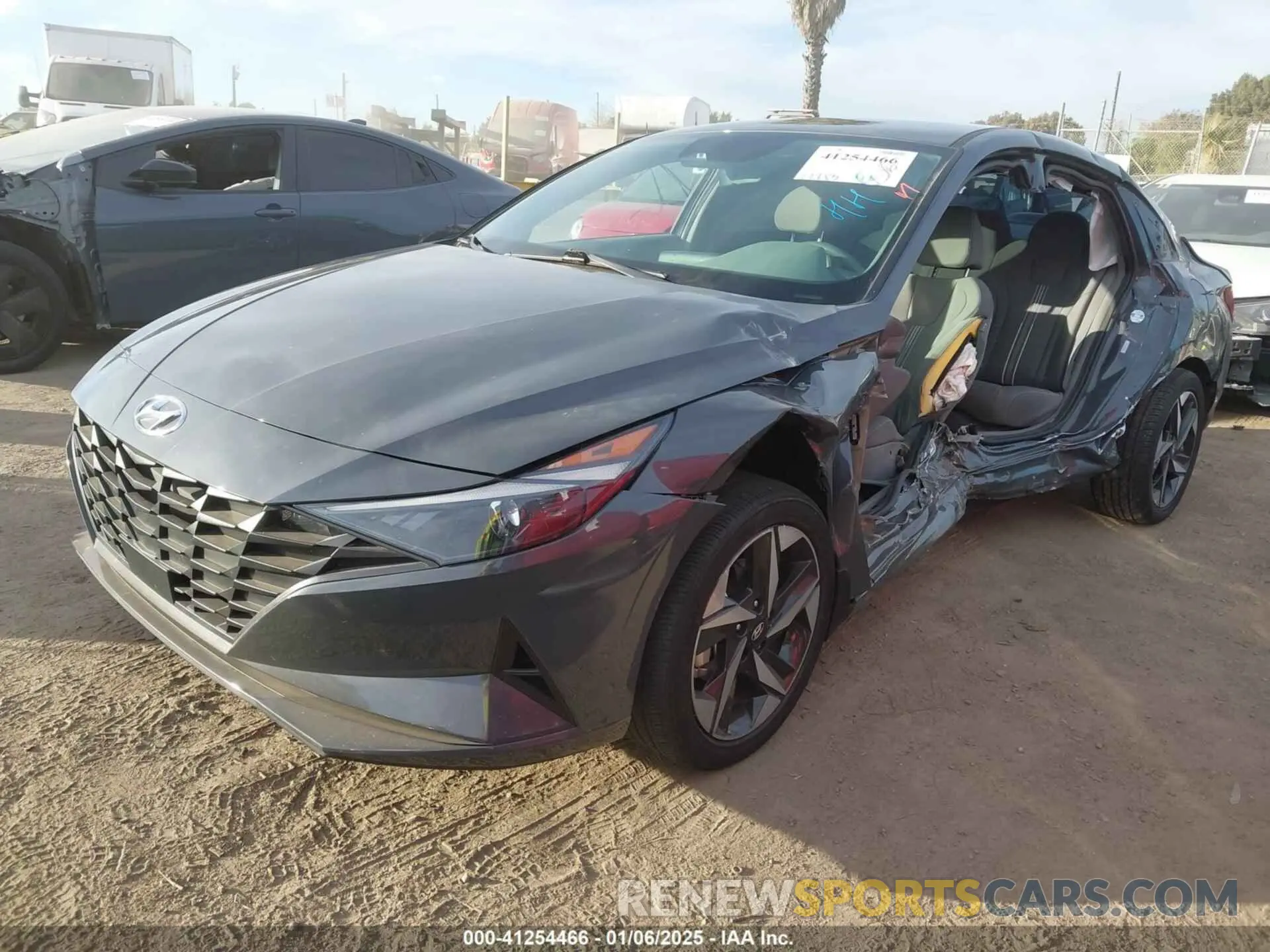 2 fotografías del automóvil dañado KMHLS4AG8PU623441 HYUNDAI ELANTRA 2023