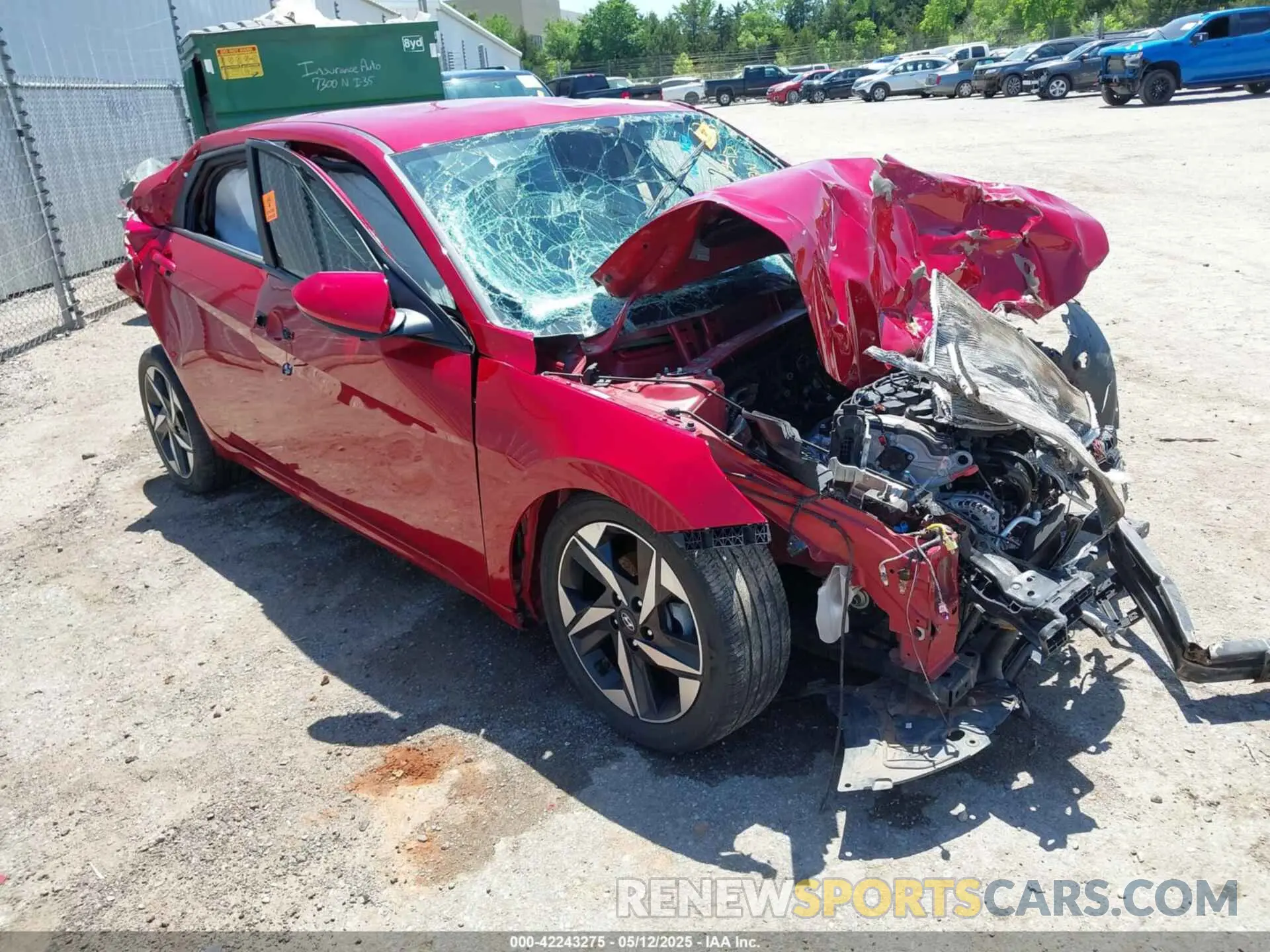 1 fotografías del automóvil dañado KMHLS4AG9PU453235 HYUNDAI ELANTRA 2023