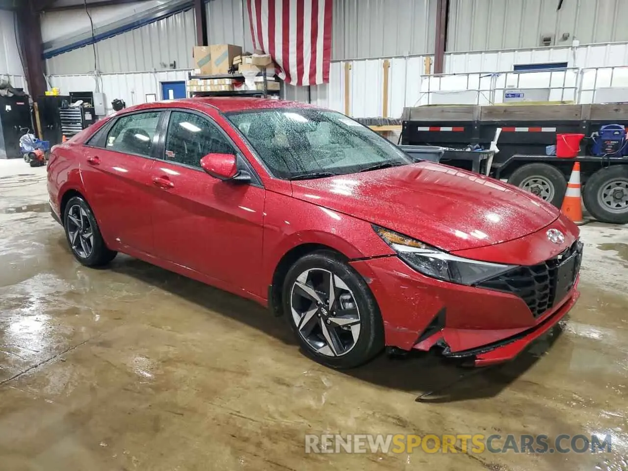 4 fotografías del automóvil dañado KMHLS4AG9PU489989 HYUNDAI ELANTRA 2023