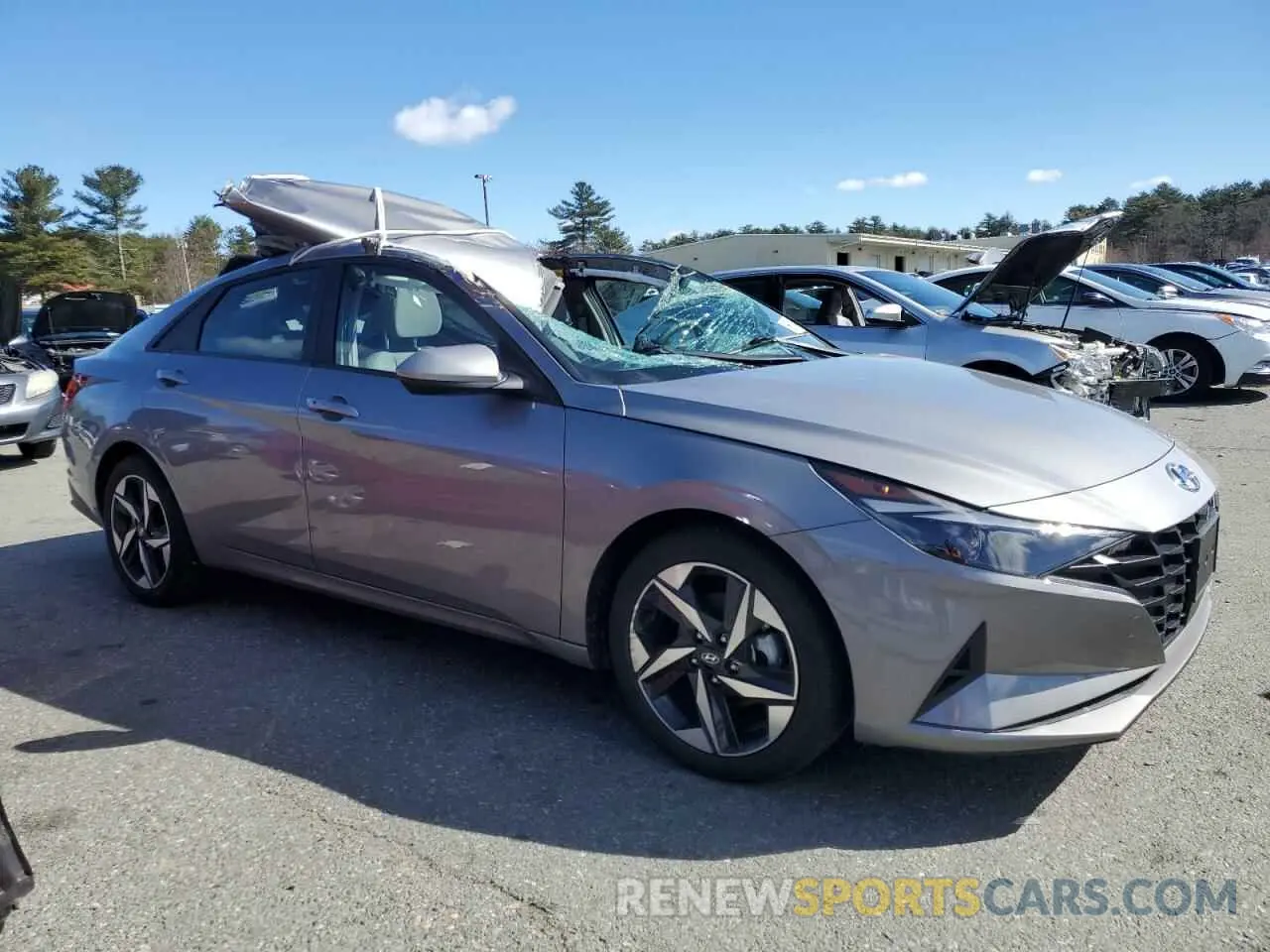 4 fotografías del automóvil dañado KMHLS4AG9PU507813 HYUNDAI ELANTRA 2023