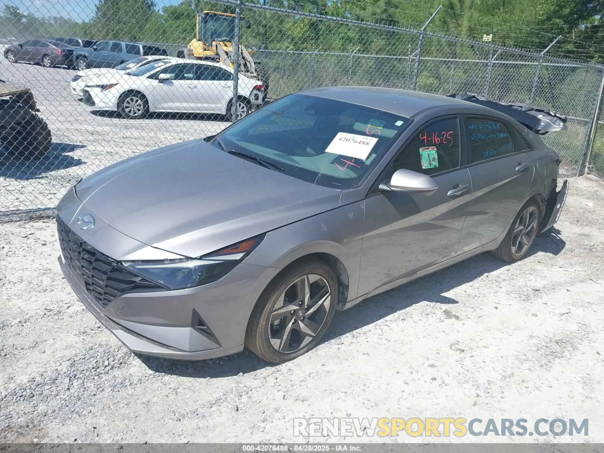 2 fotografías del automóvil dañado KMHLS4AG9PU553397 HYUNDAI ELANTRA 2023
