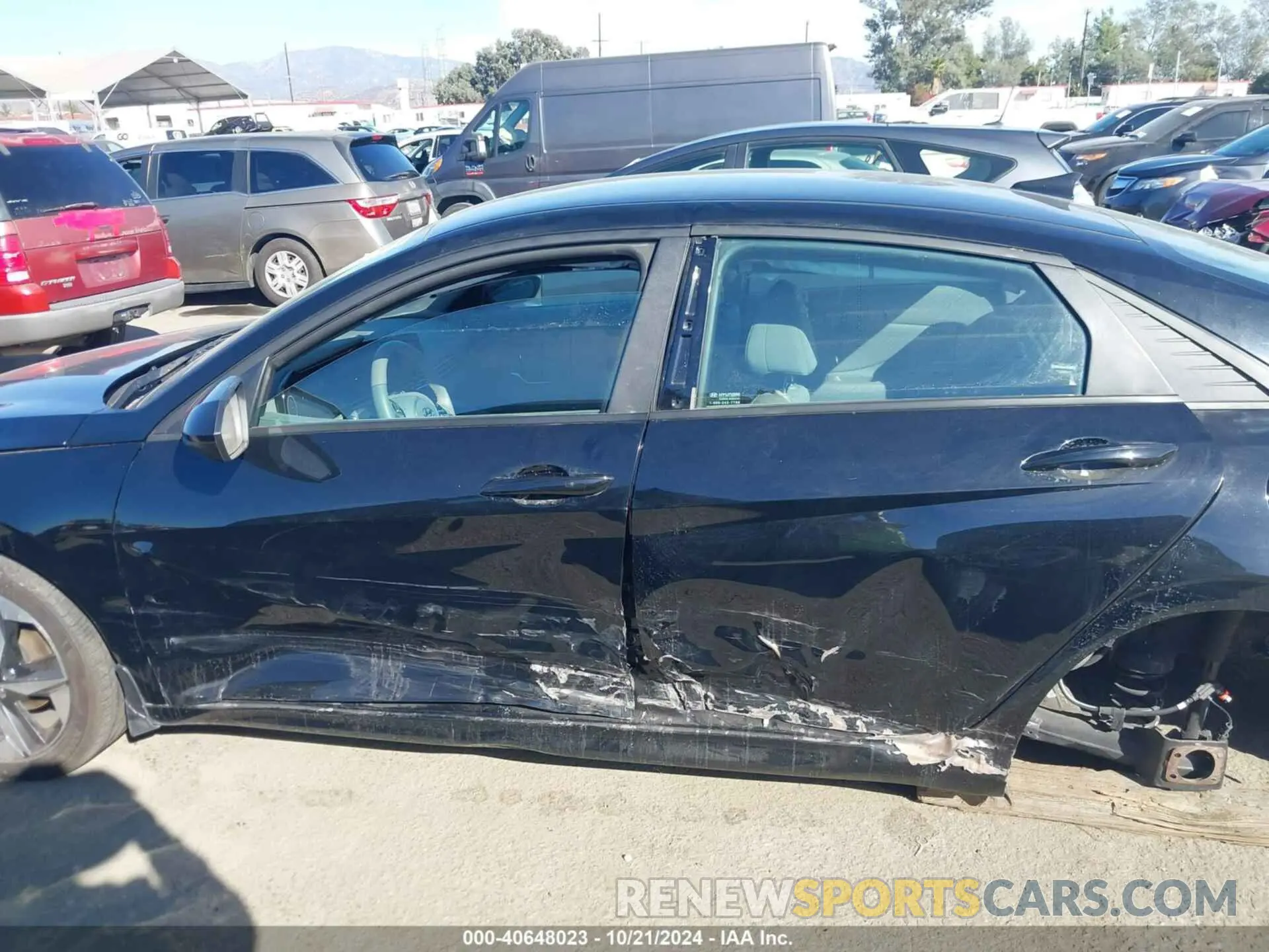 14 fotografías del automóvil dañado KMHLS4AG9PU560768 HYUNDAI ELANTRA 2023