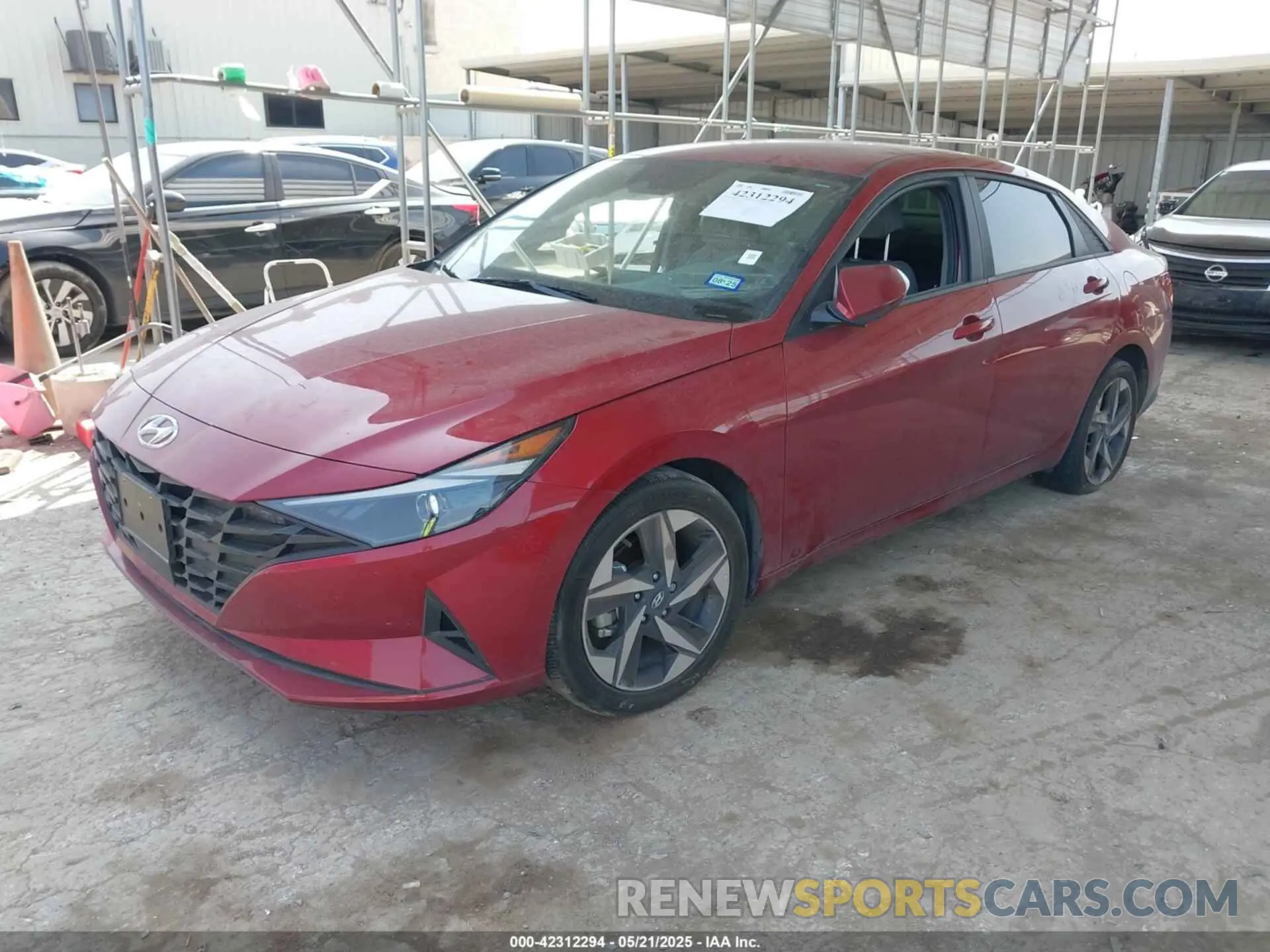 2 fotografías del automóvil dañado KMHLS4AG9PU621861 HYUNDAI ELANTRA 2023