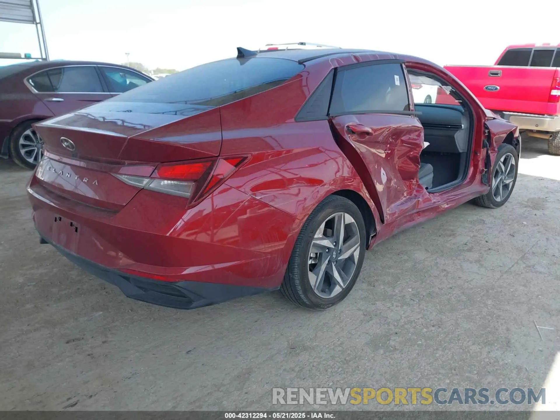 4 fotografías del automóvil dañado KMHLS4AG9PU621861 HYUNDAI ELANTRA 2023