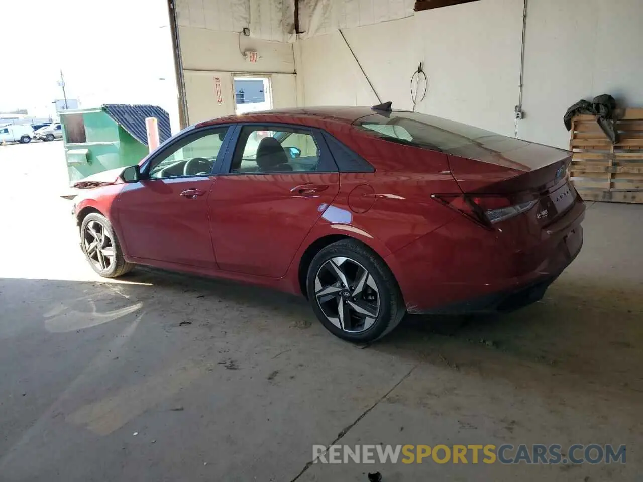 2 fotografías del automóvil dañado KMHLS4AGXPU387634 HYUNDAI ELANTRA 2023