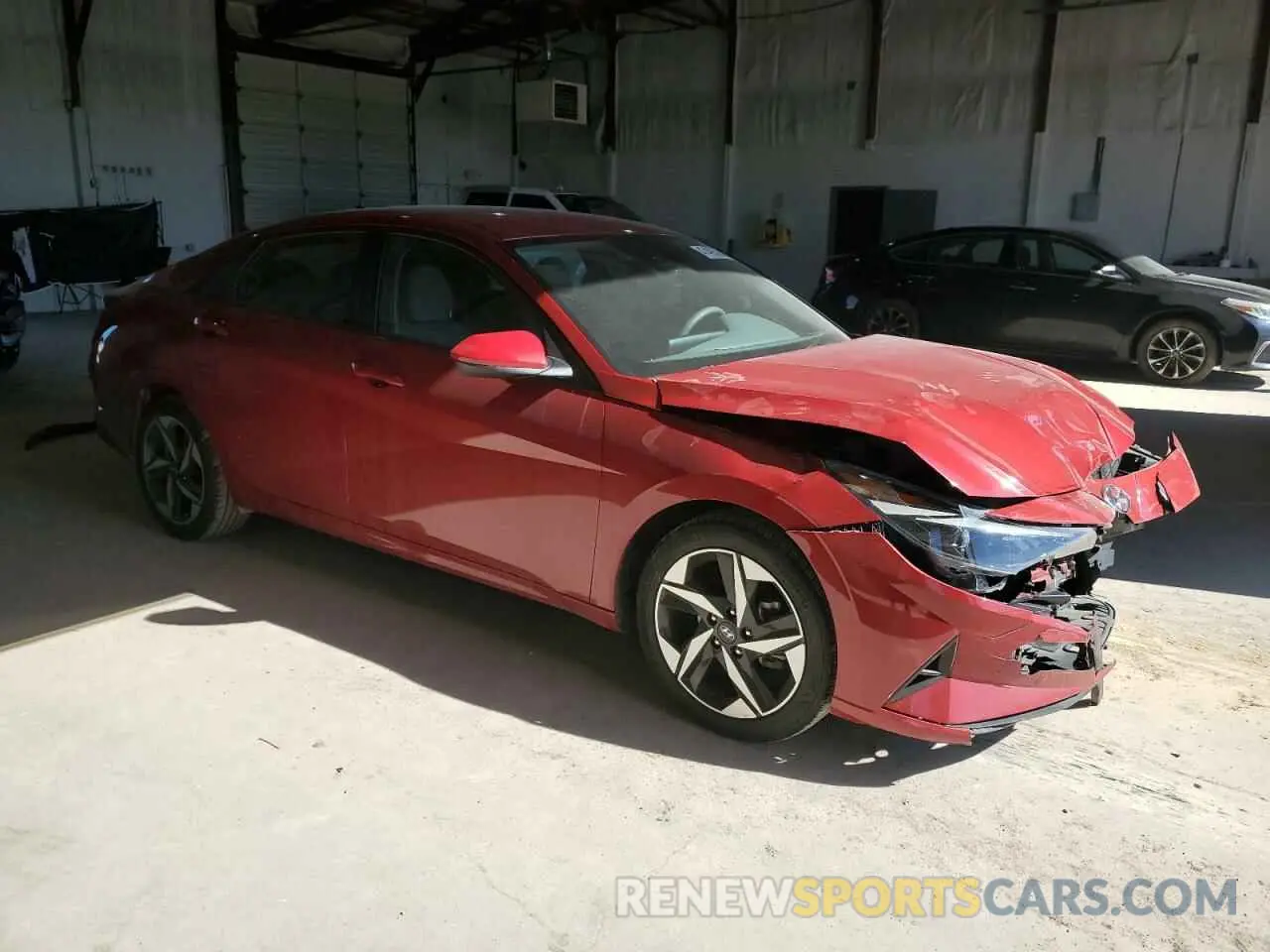 4 fotografías del automóvil dañado KMHLS4AGXPU387634 HYUNDAI ELANTRA 2023