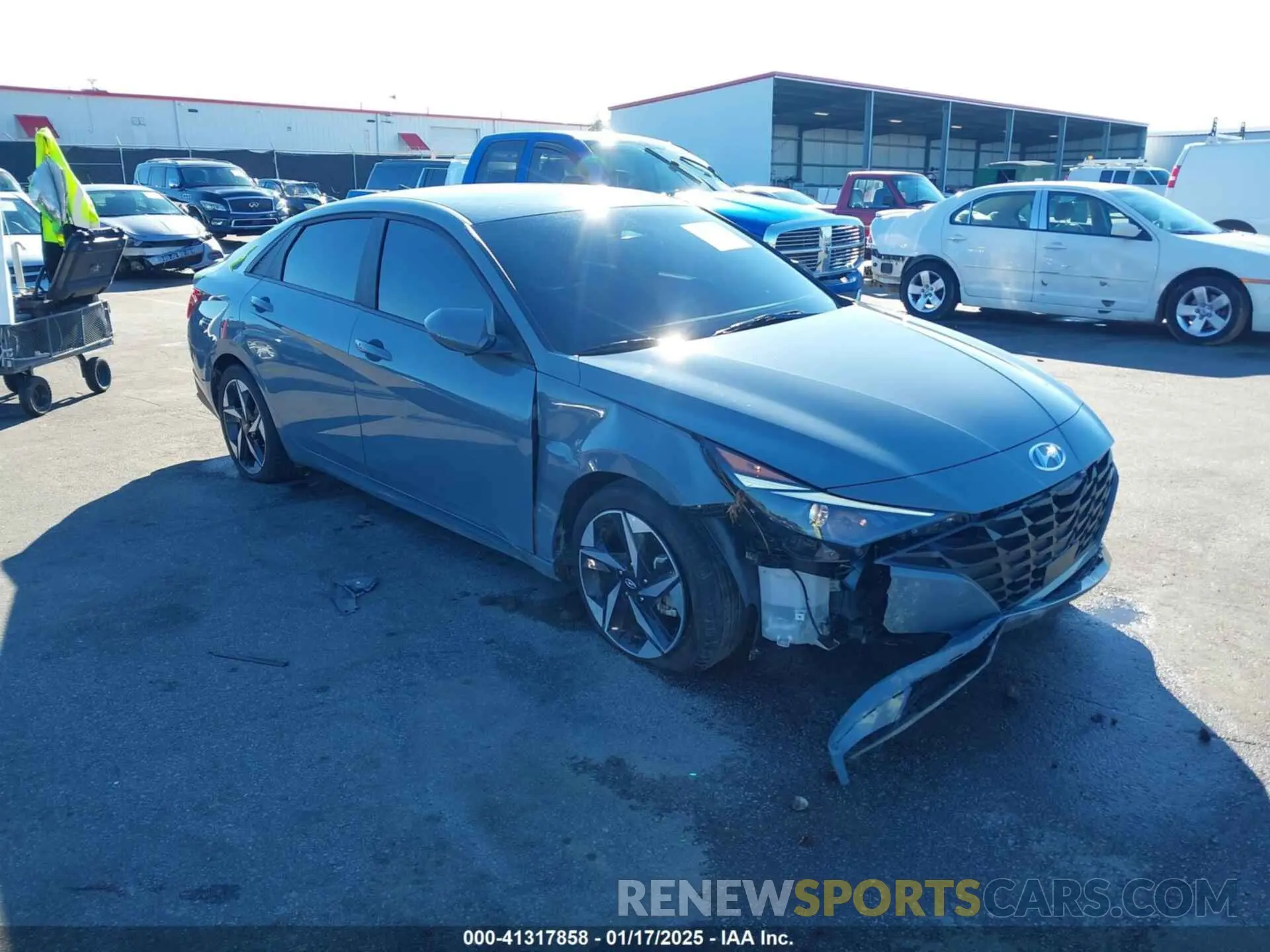 1 fotografías del automóvil dañado KMHLS4AGXPU447461 HYUNDAI ELANTRA 2023