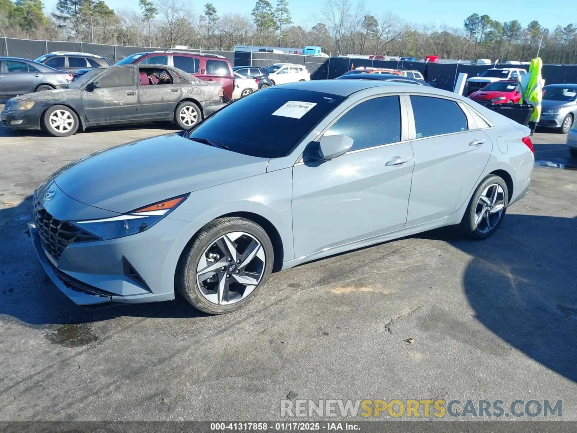2 fotografías del automóvil dañado KMHLS4AGXPU447461 HYUNDAI ELANTRA 2023
