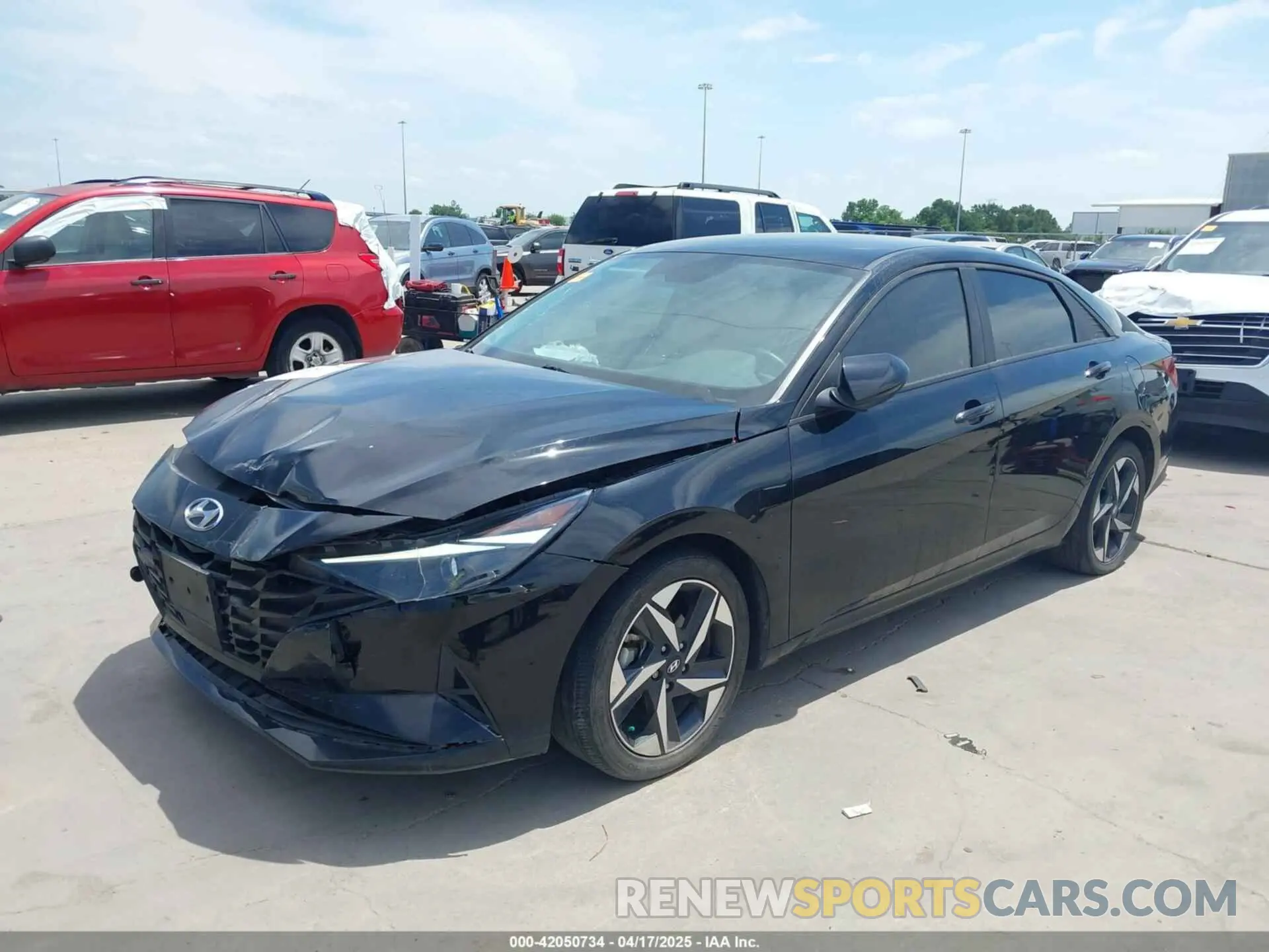 2 fotografías del automóvil dañado KMHLS4AGXPU527178 HYUNDAI ELANTRA 2023