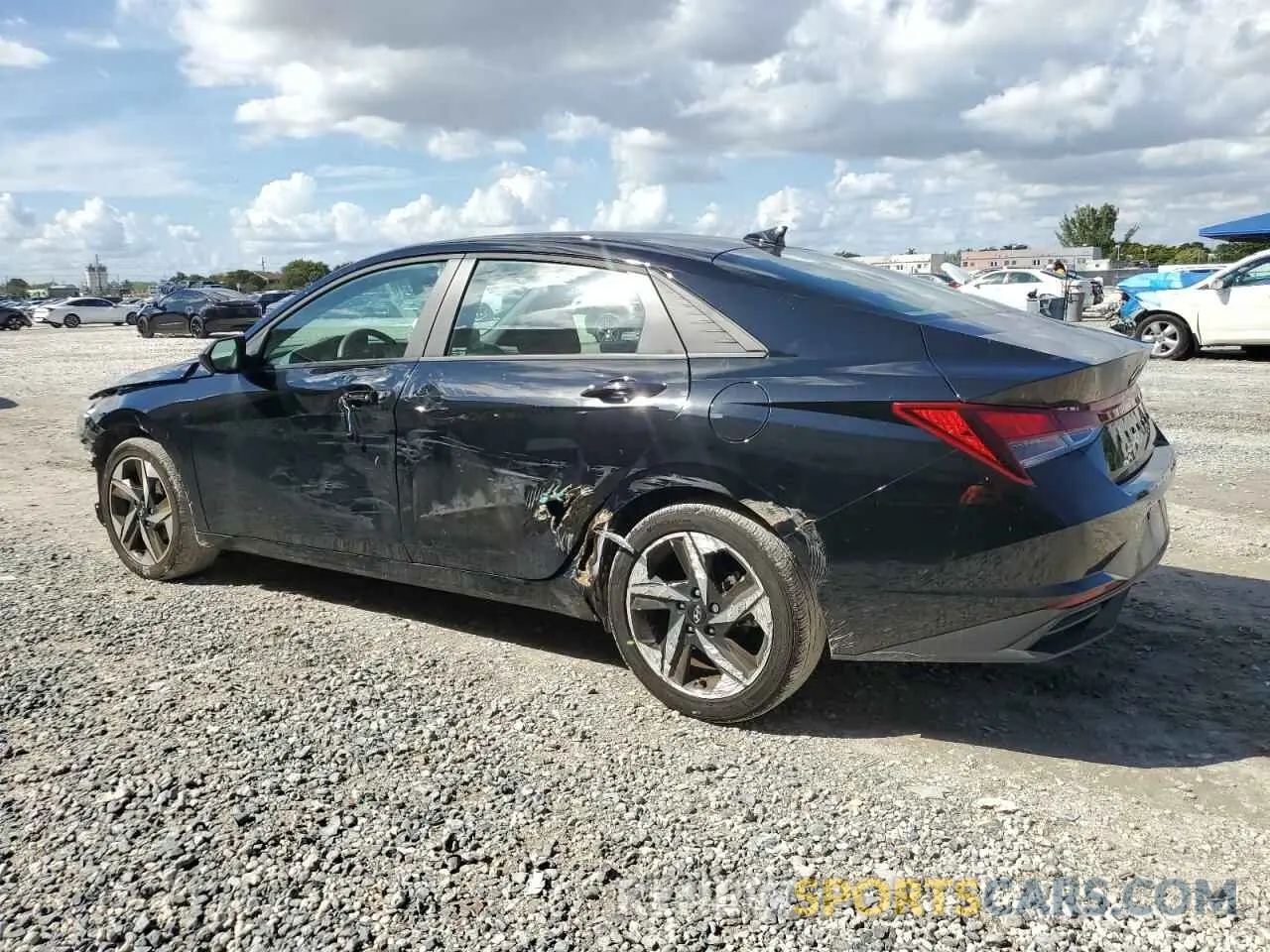 2 fotografías del automóvil dañado KMHLS4AGXPU552422 HYUNDAI ELANTRA 2023