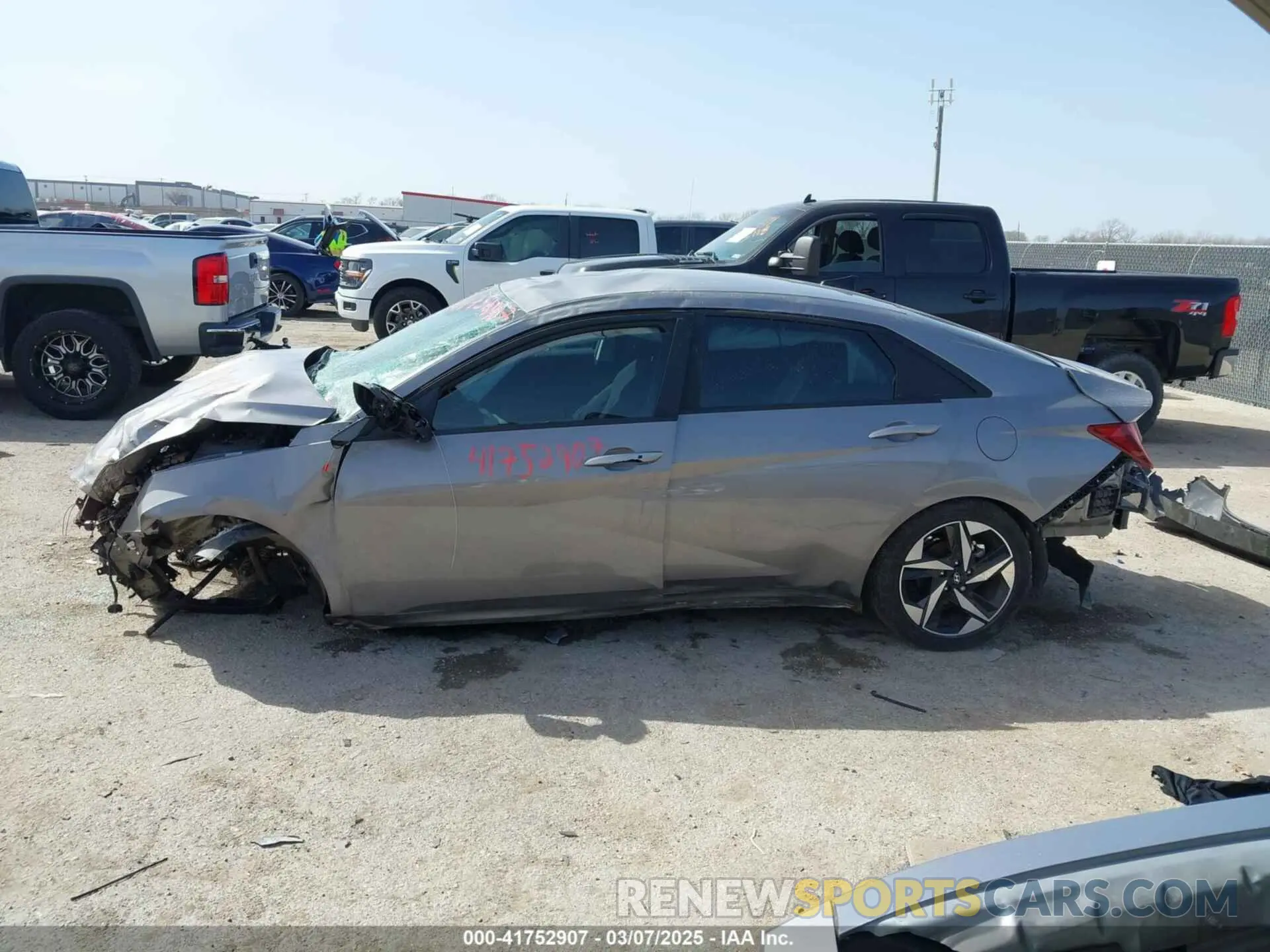 14 fotografías del automóvil dañado KMHLS4AGXPU561251 HYUNDAI ELANTRA 2023