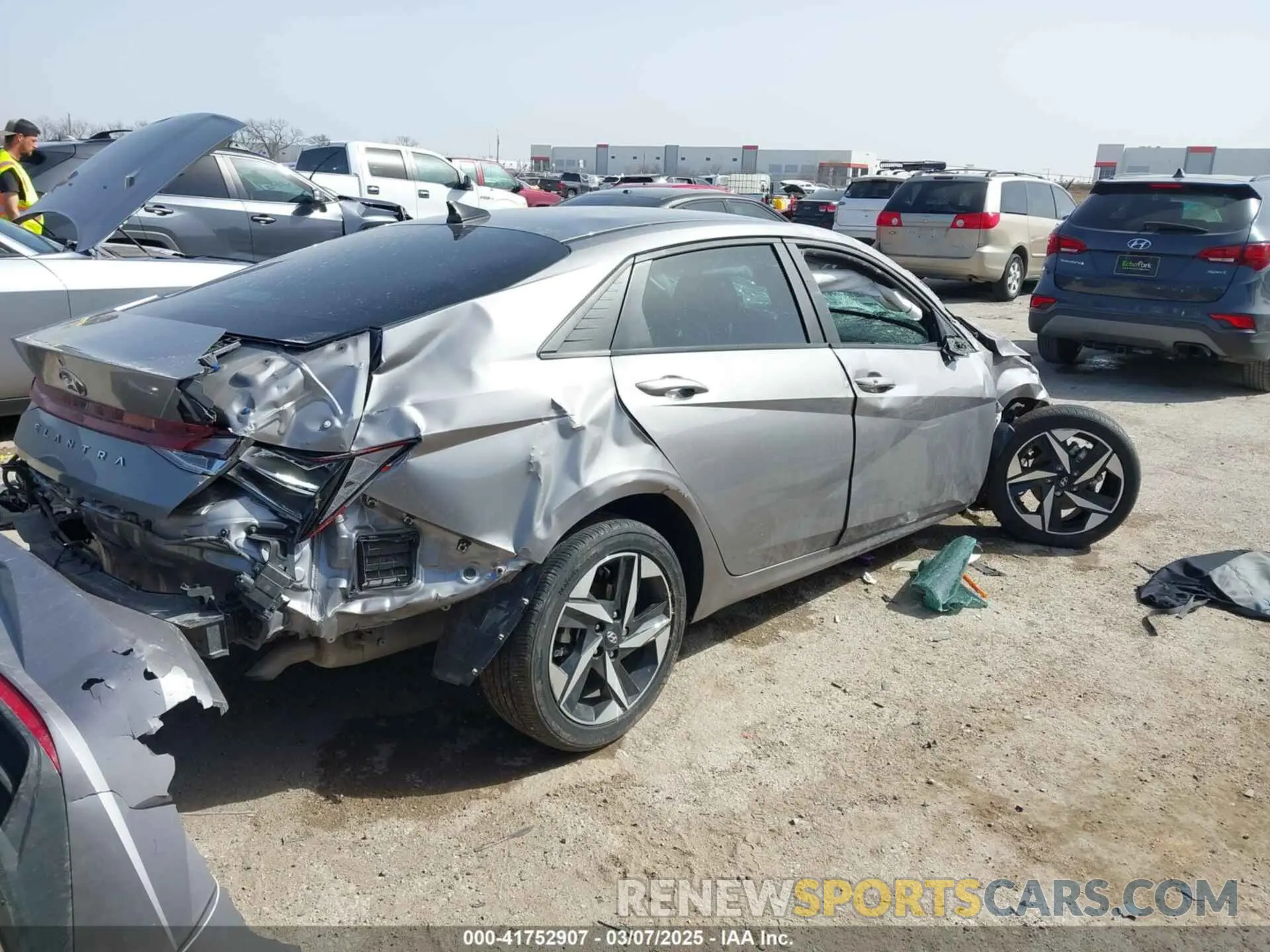 4 fotografías del automóvil dañado KMHLS4AGXPU561251 HYUNDAI ELANTRA 2023