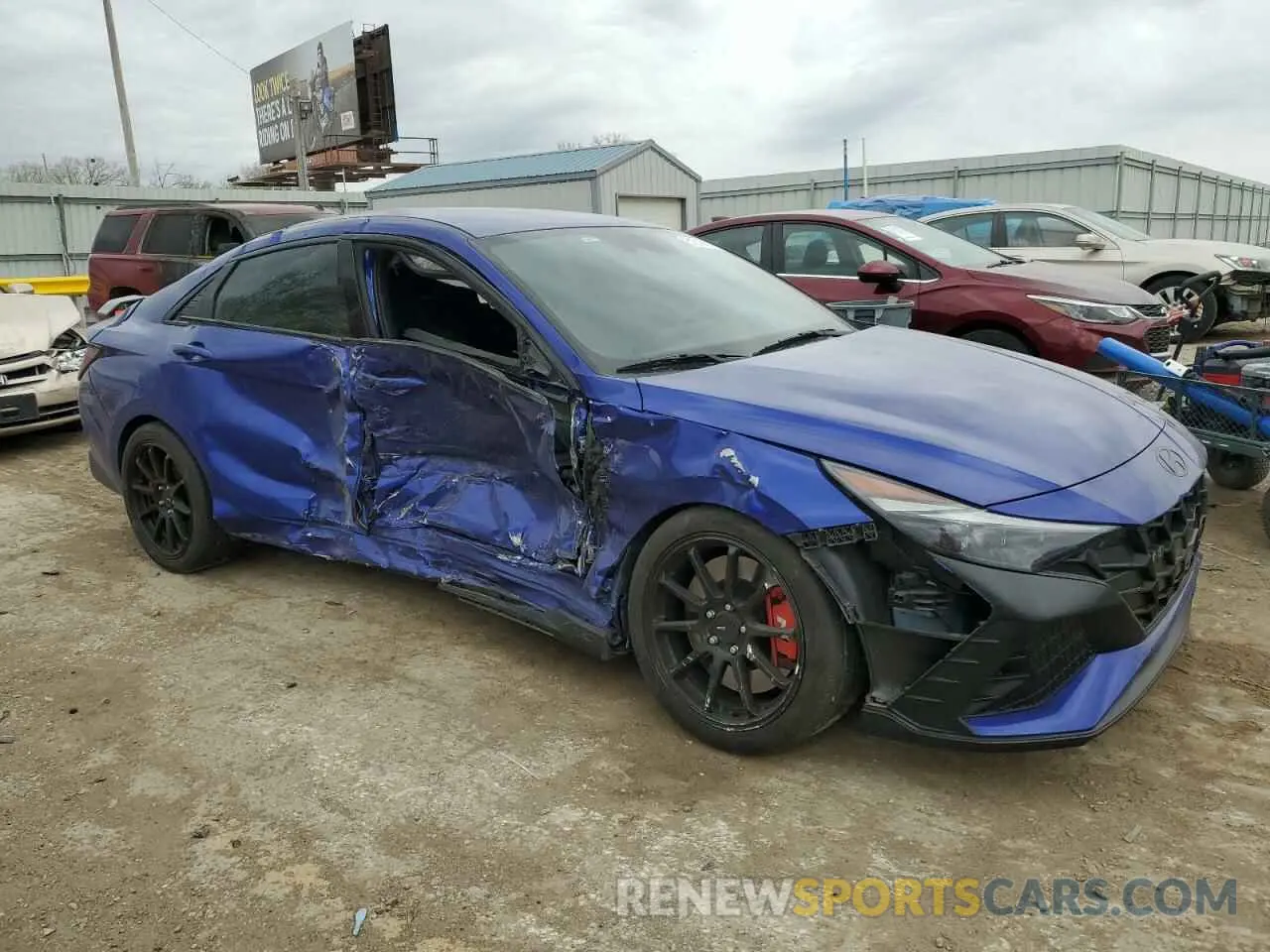 4 fotografías del automóvil dañado KMHLW4AK0PU016782 HYUNDAI ELANTRA 2023